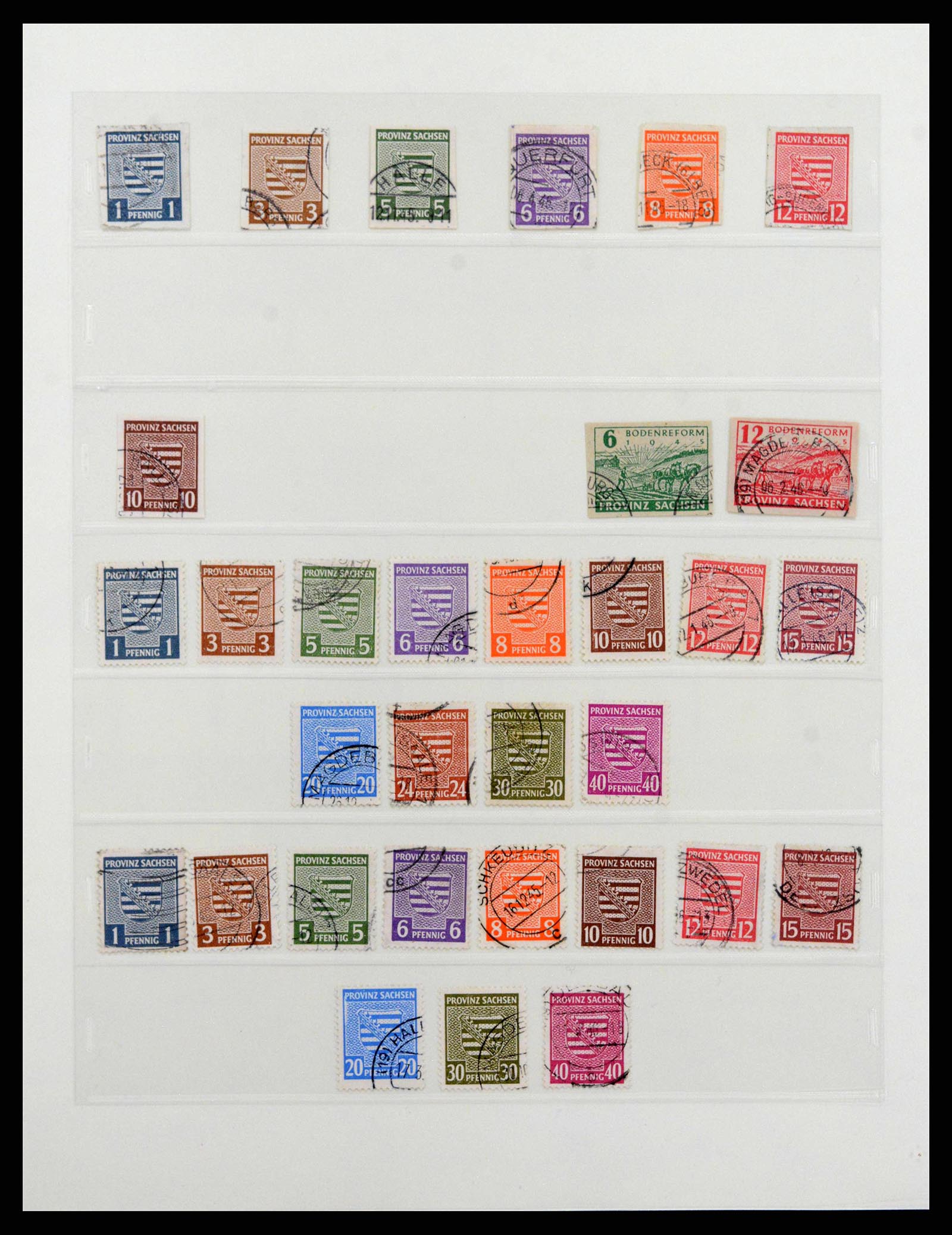 38550 0010 - Postzegelverzameling 38550 Sovjet Zone 1945-1949.