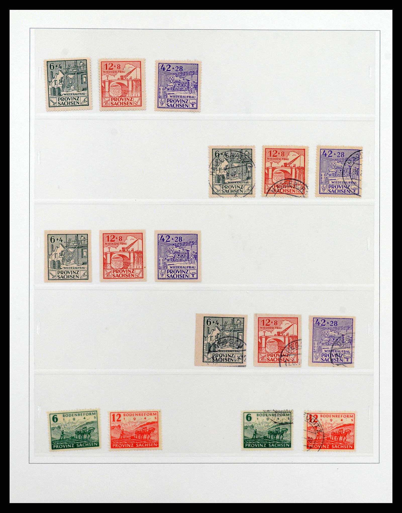 38550 0012 - Postzegelverzameling 38550 Sovjet Zone 1945-1949.