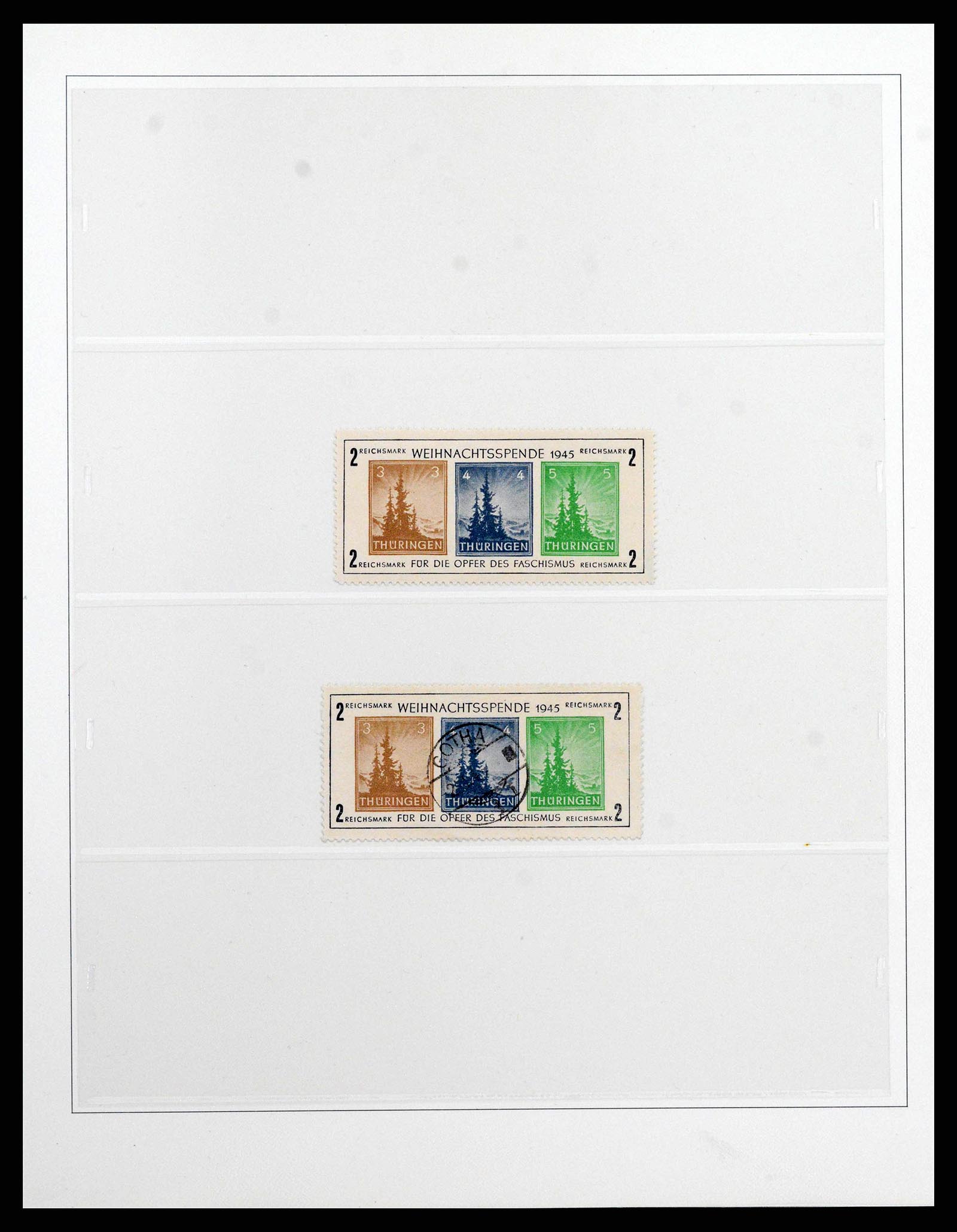 38550 0014 - Postzegelverzameling 38550 Sovjet Zone 1945-1949.