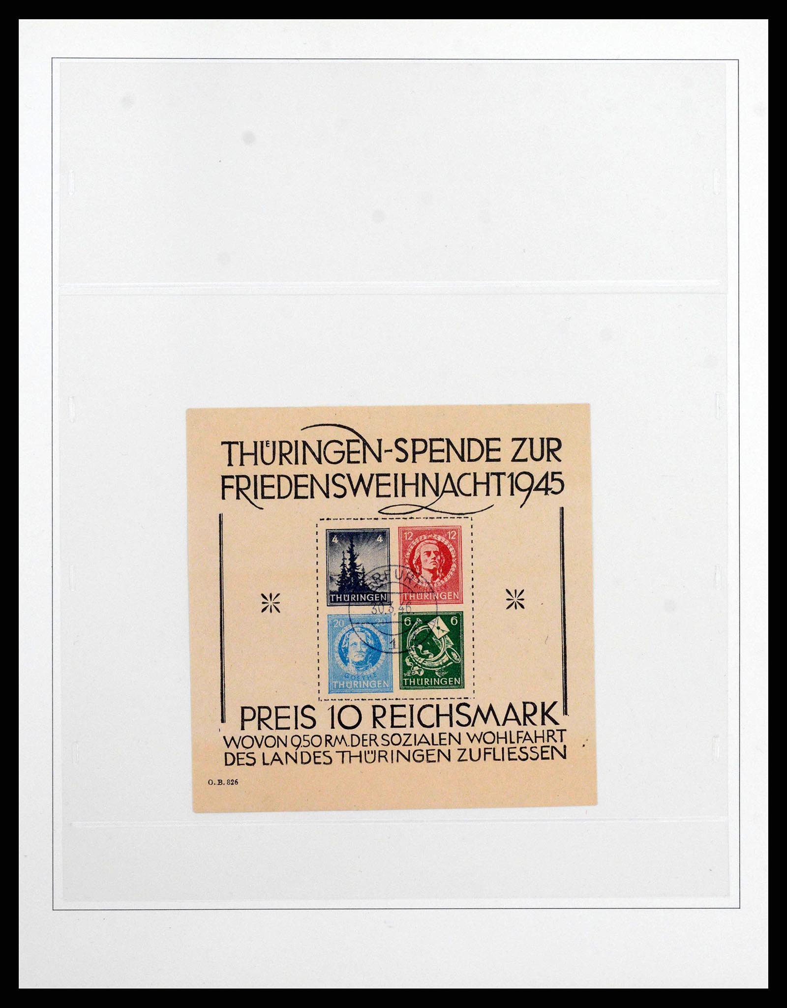 38550 0015 - Postzegelverzameling 38550 Sovjet Zone 1945-1949.