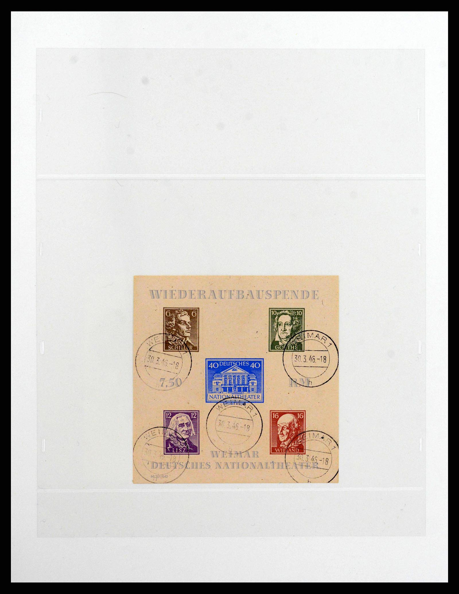 38550 0019 - Postzegelverzameling 38550 Sovjet Zone 1945-1949.
