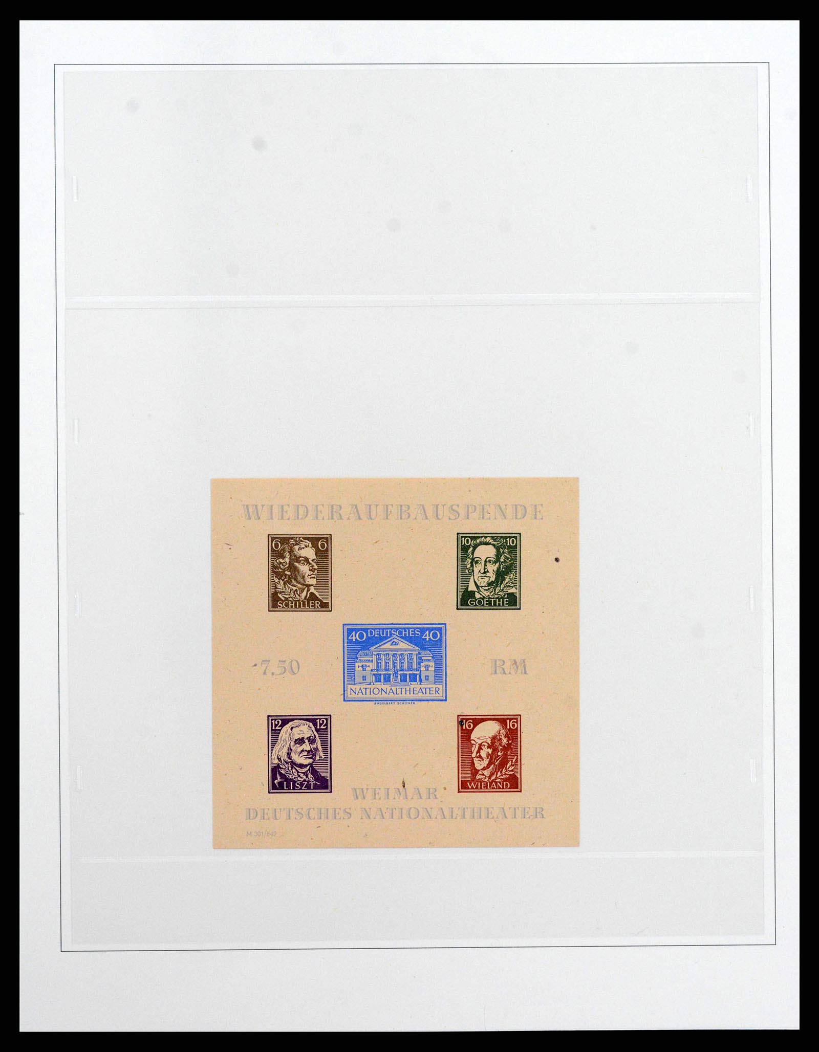 38550 0020 - Postzegelverzameling 38550 Sovjet Zone 1945-1949.
