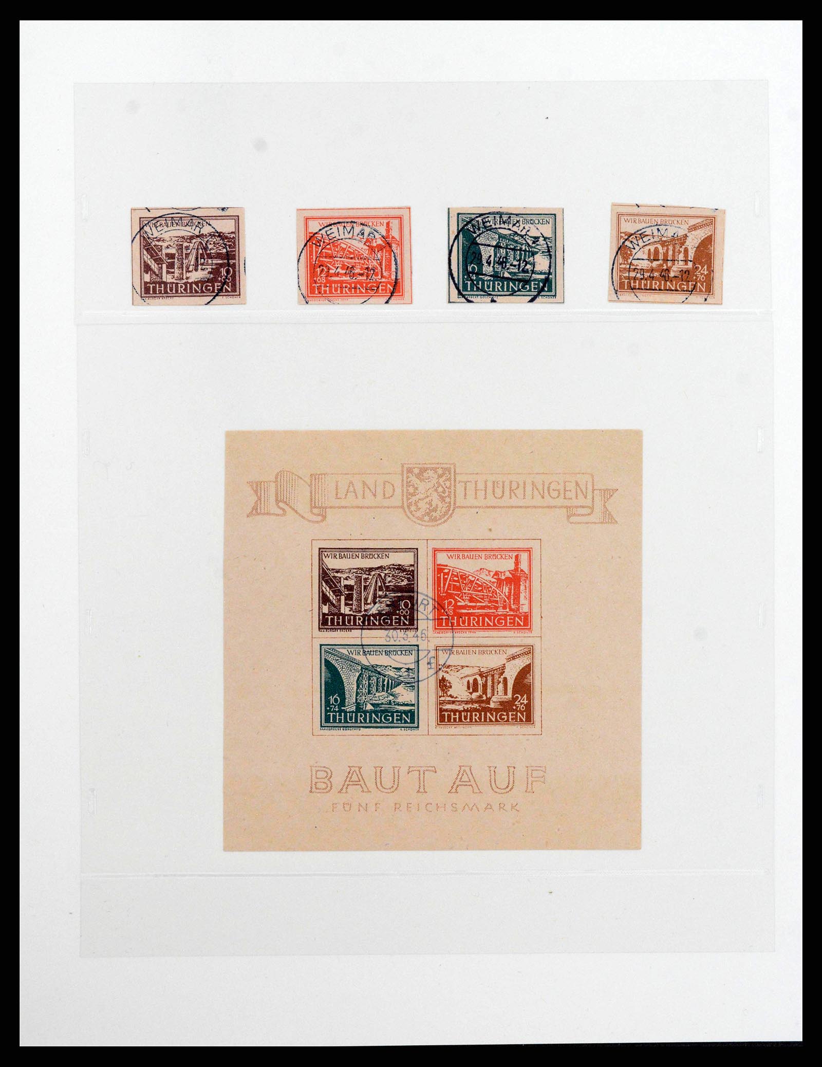 38550 0021 - Stamp collection 38550 Soviet Zone 1945-1949.