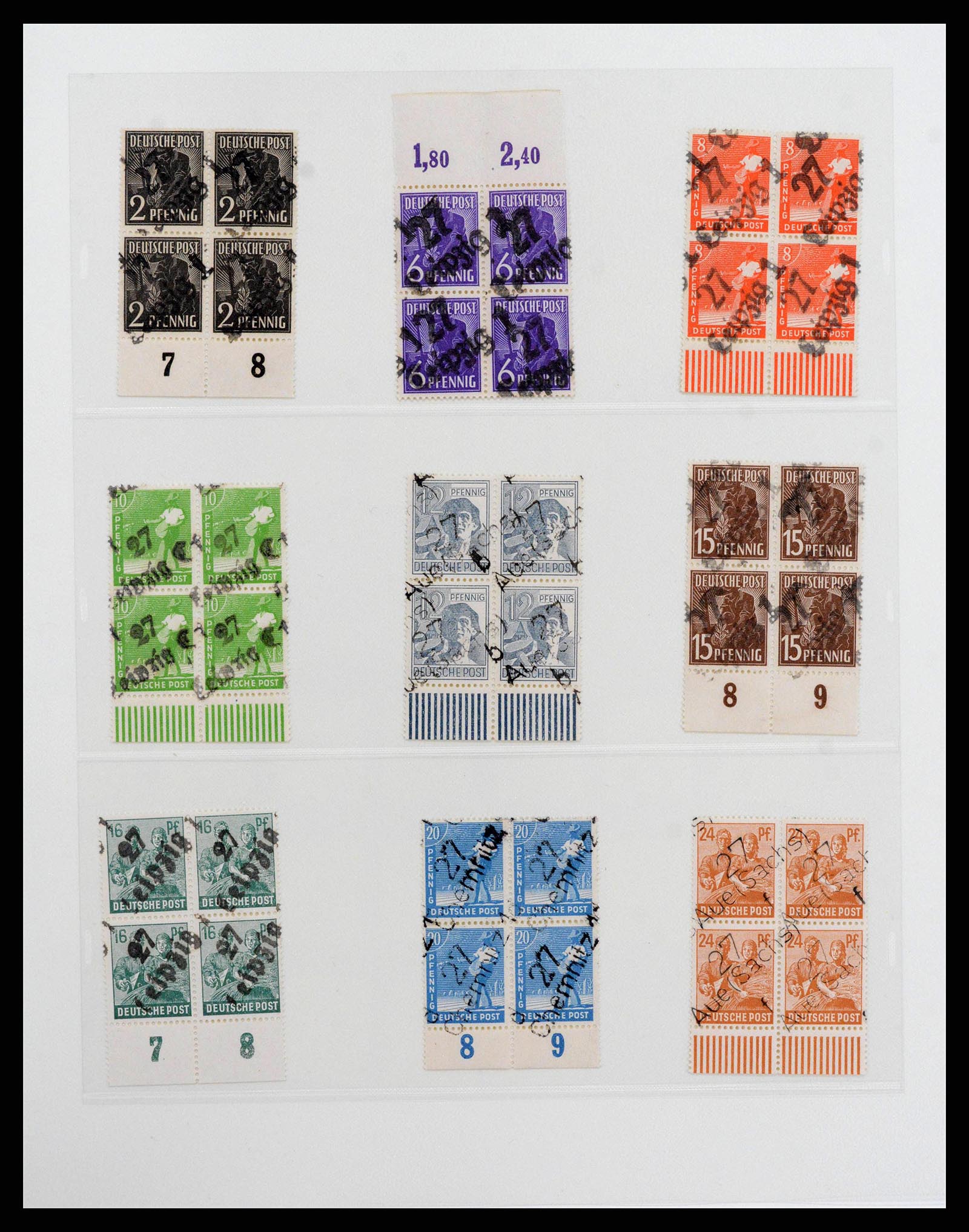 38550 0033 - Stamp collection 38550 Soviet Zone 1945-1949.