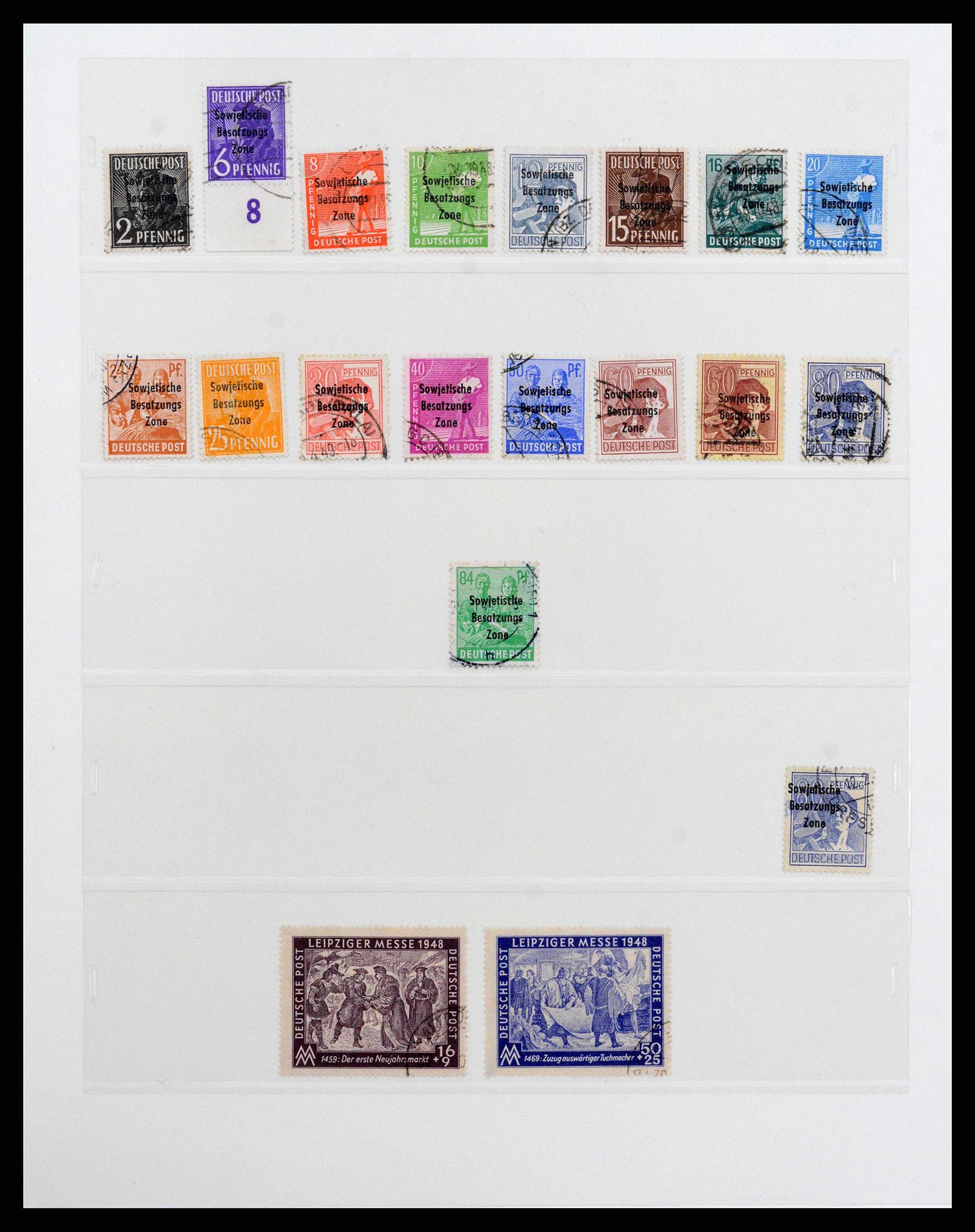 38550 0035 - Stamp collection 38550 Soviet Zone 1945-1949.