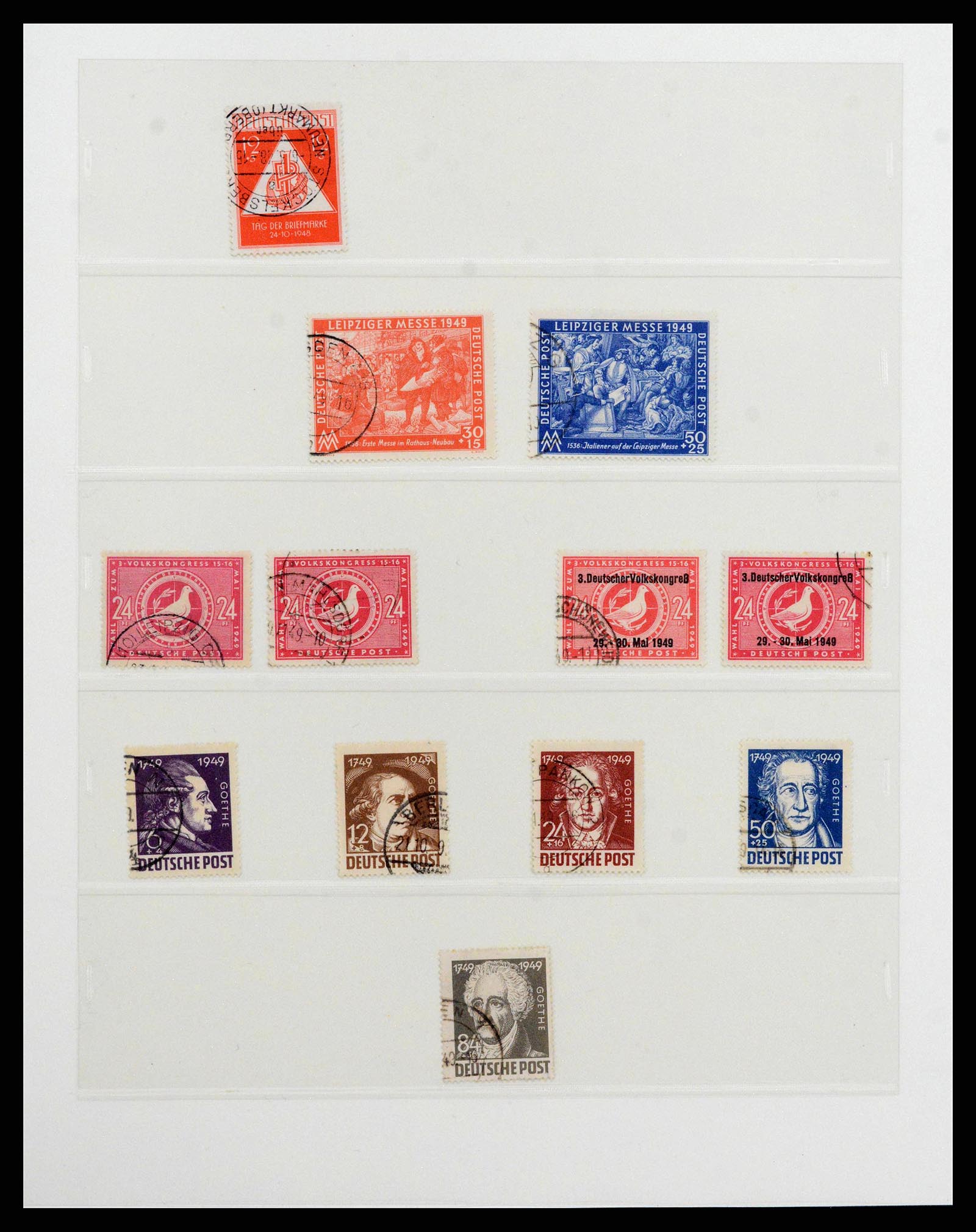 38550 0040 - Stamp collection 38550 Soviet Zone 1945-1949.