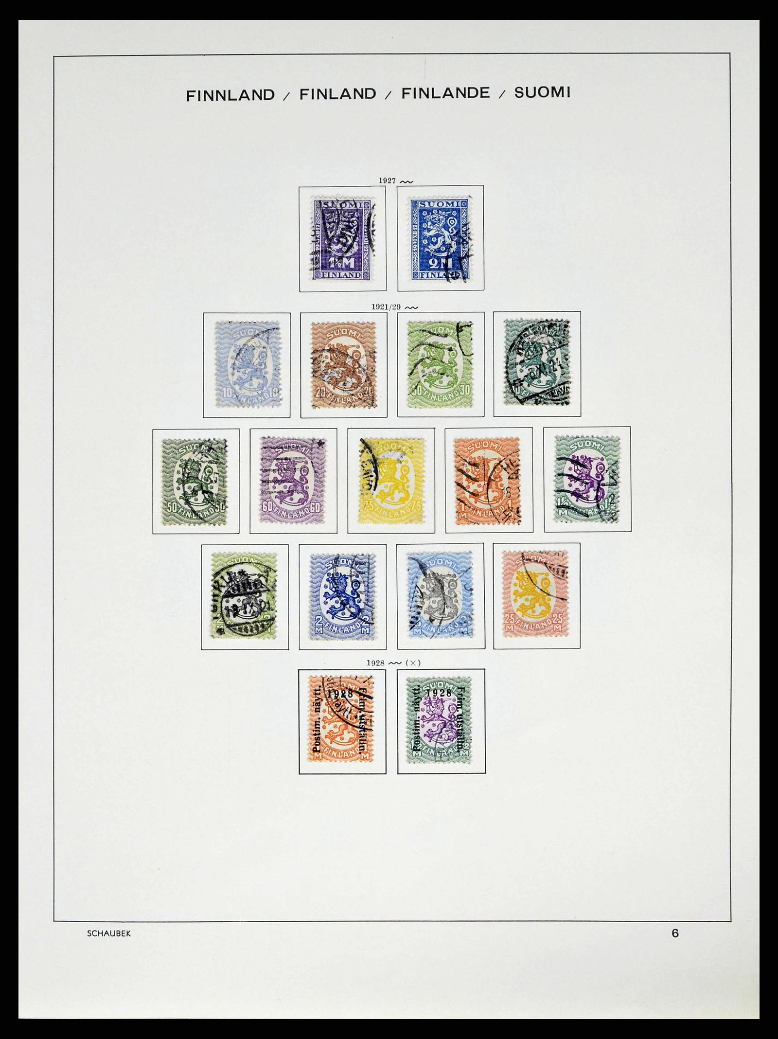 38552 0011 - Postzegelverzameling 38552 Finland 1856-2014.