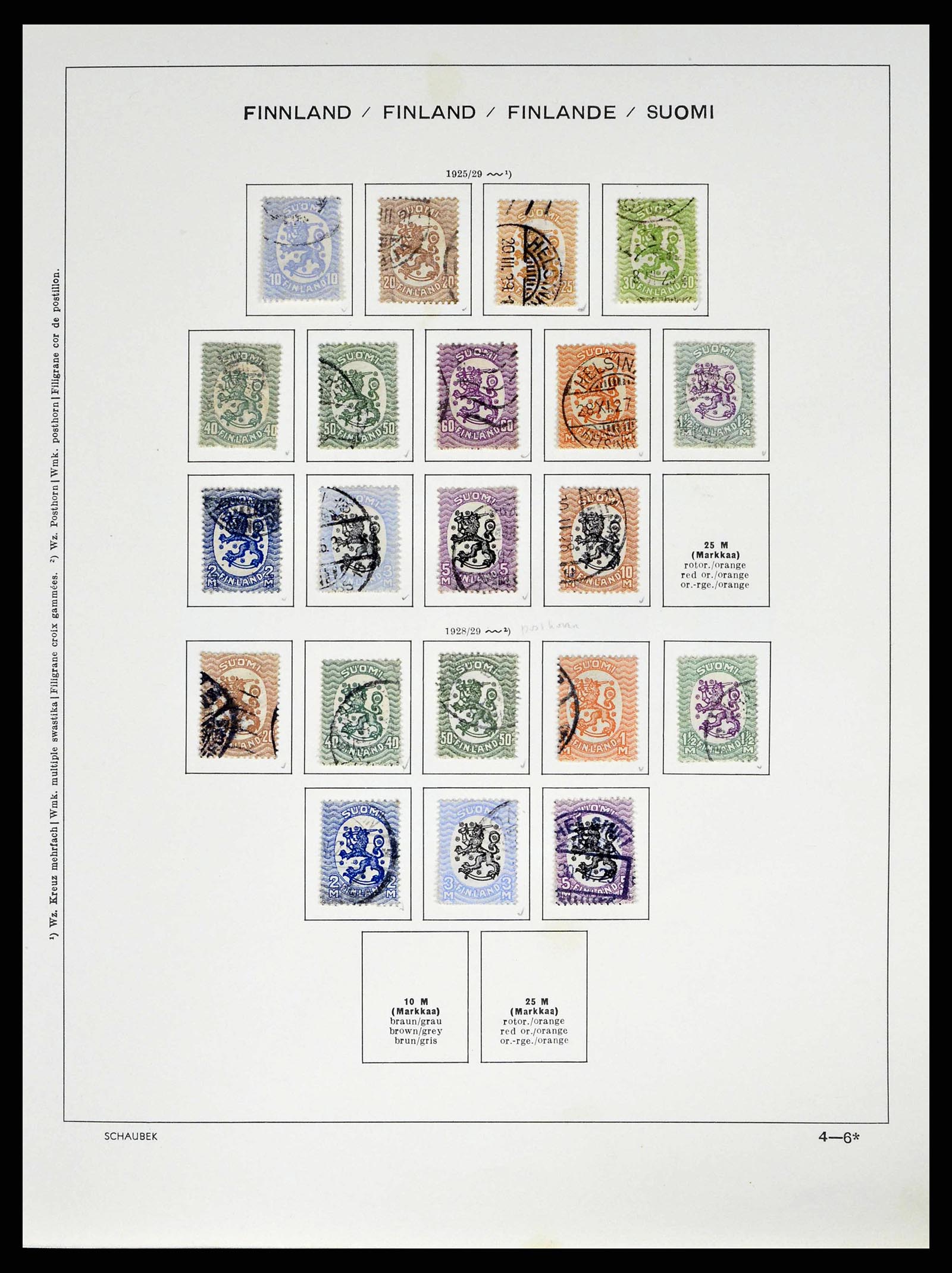 38552 0012 - Postzegelverzameling 38552 Finland 1856-2014.
