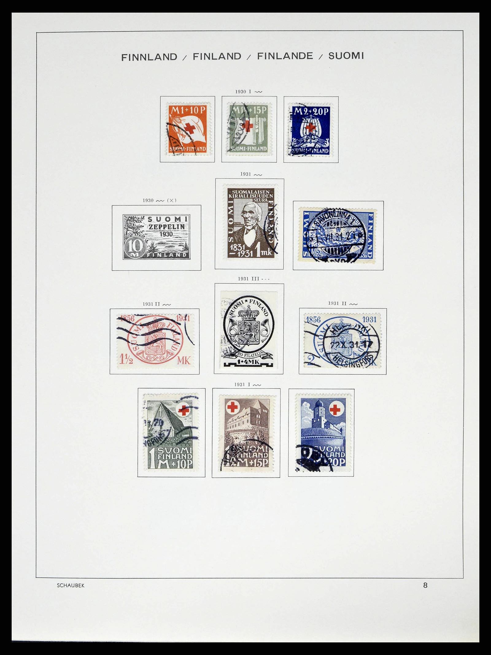 38552 0016 - Postzegelverzameling 38552 Finland 1856-2014.