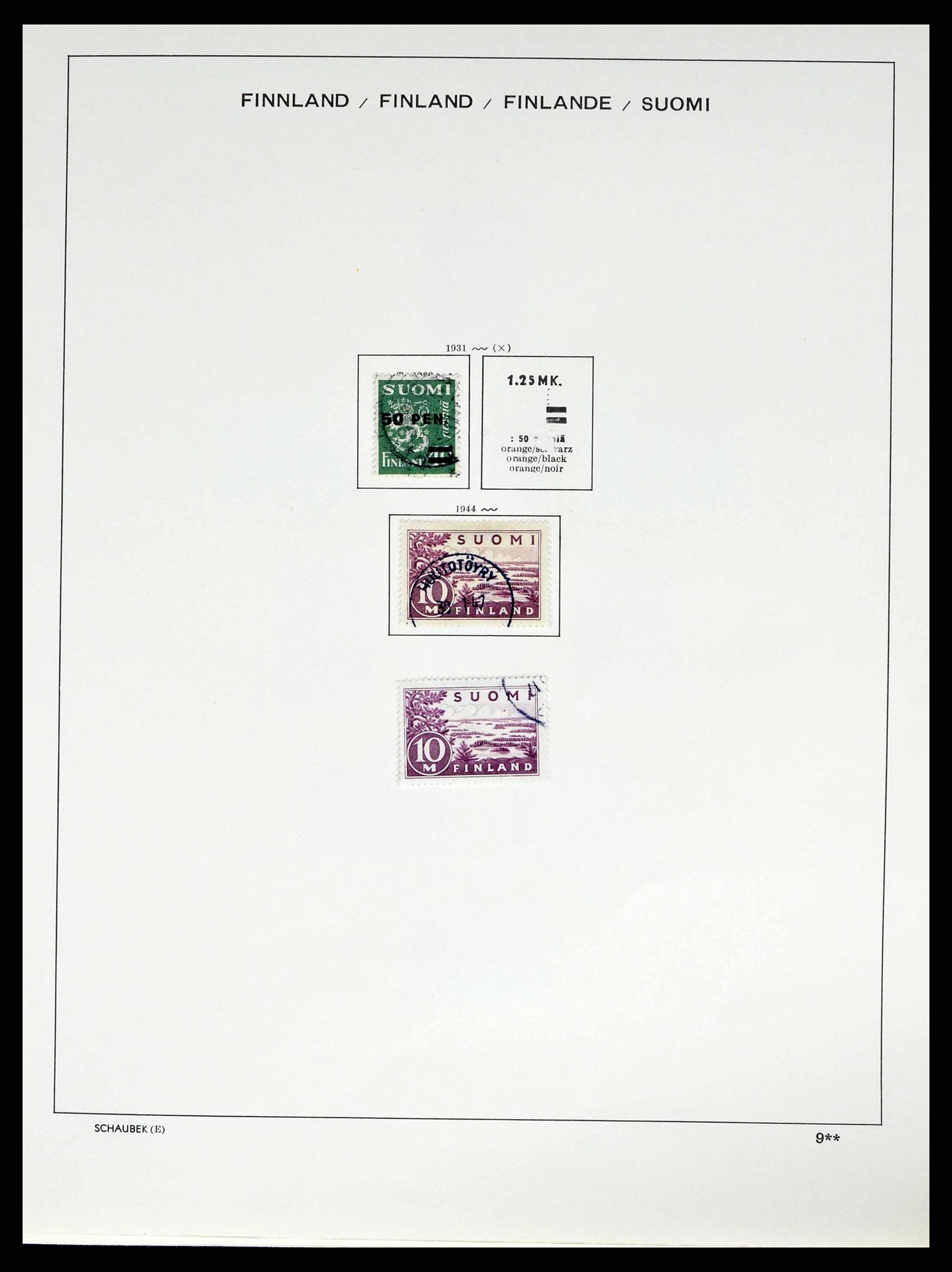 38552 0018 - Postzegelverzameling 38552 Finland 1856-2014.