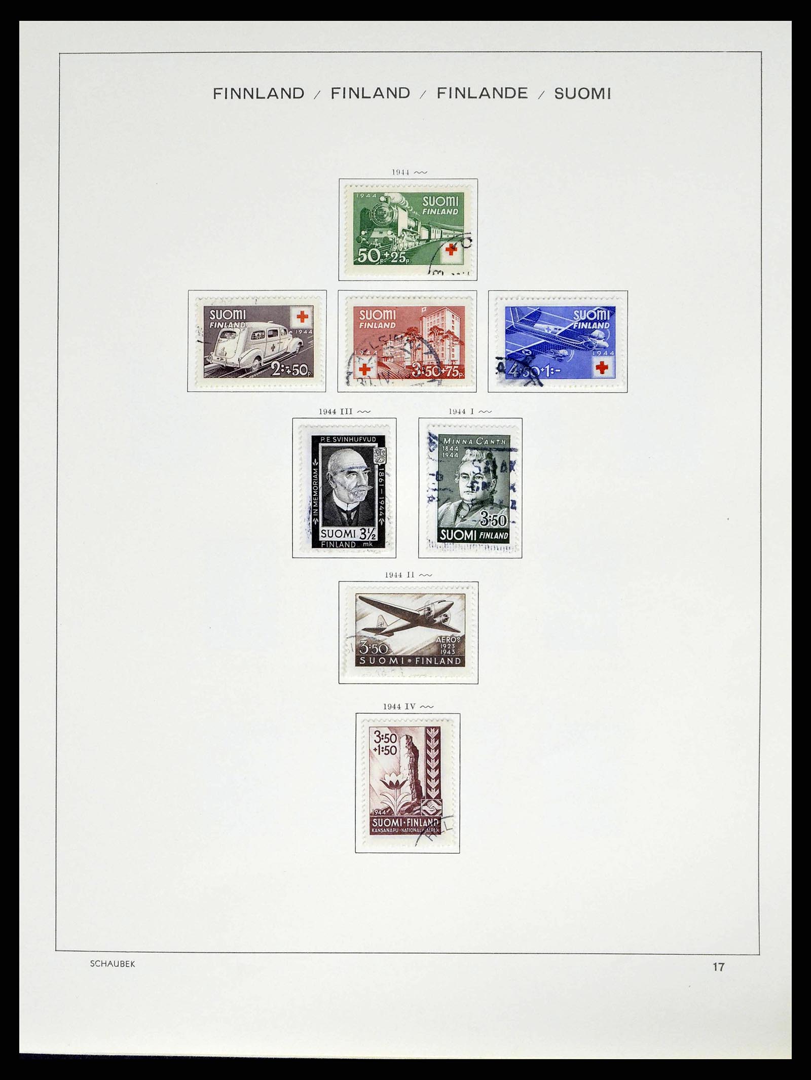 38552 0026 - Postzegelverzameling 38552 Finland 1856-2014.