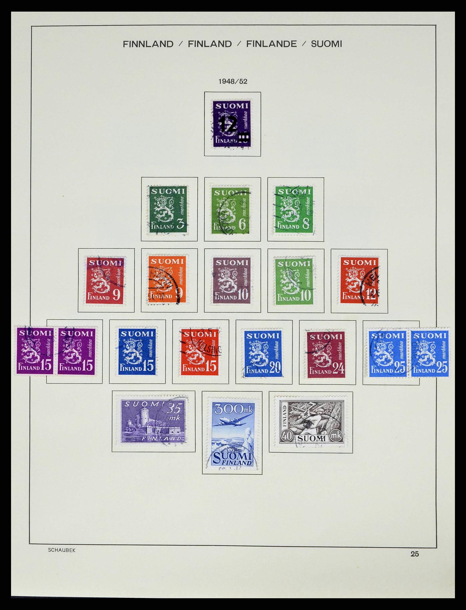 38552 0032 - Postzegelverzameling 38552 Finland 1856-2014.