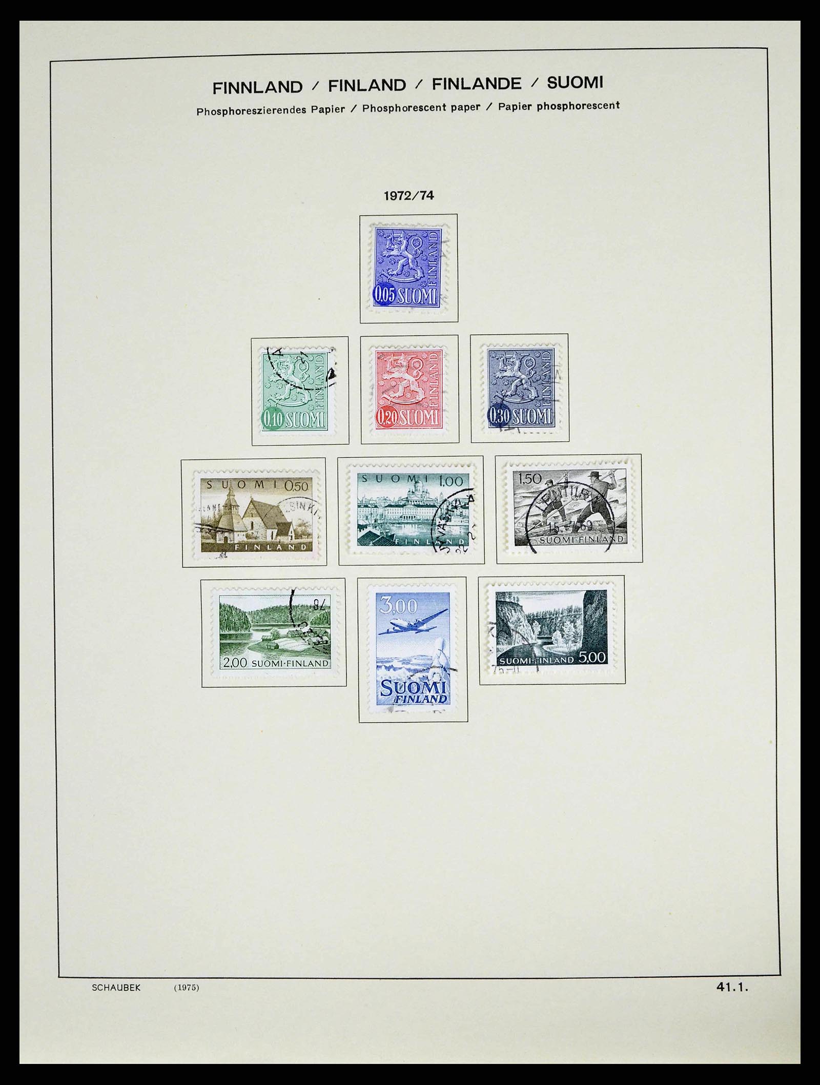 38552 0049 - Postzegelverzameling 38552 Finland 1856-2014.