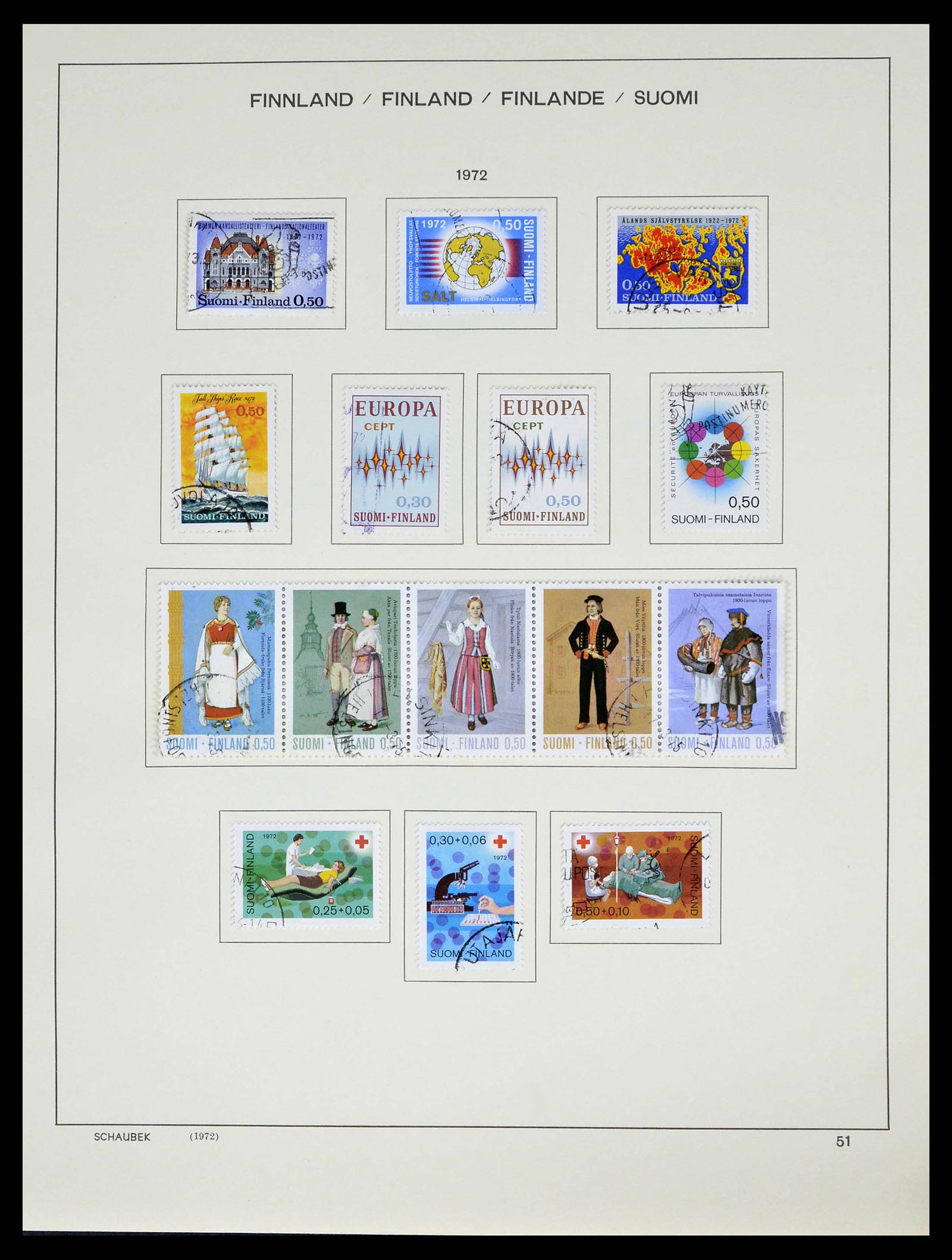 38552 0060 - Postzegelverzameling 38552 Finland 1856-2014.