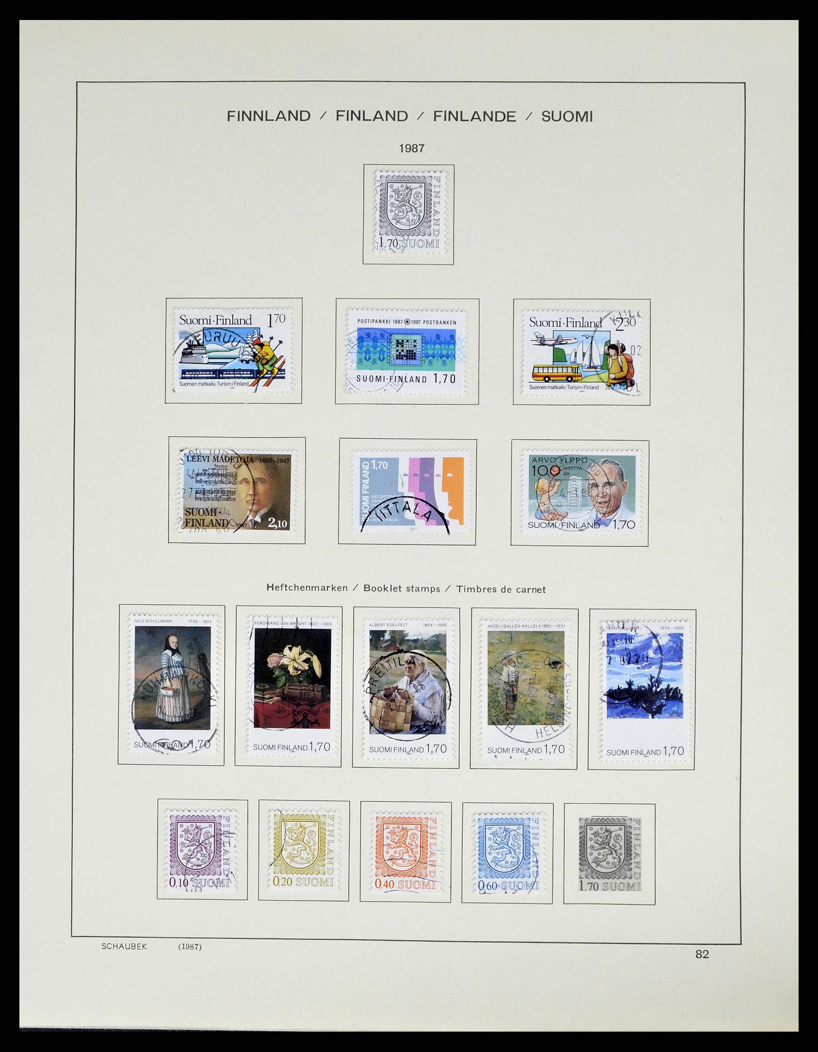 38552 0095 - Stamp collection 38552 Finland 1856-2014.