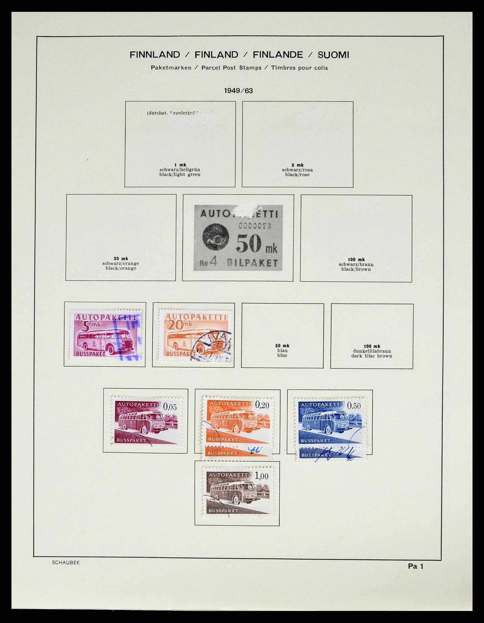 38552 0215 - Stamp collection 38552 Finland 1856-2014.