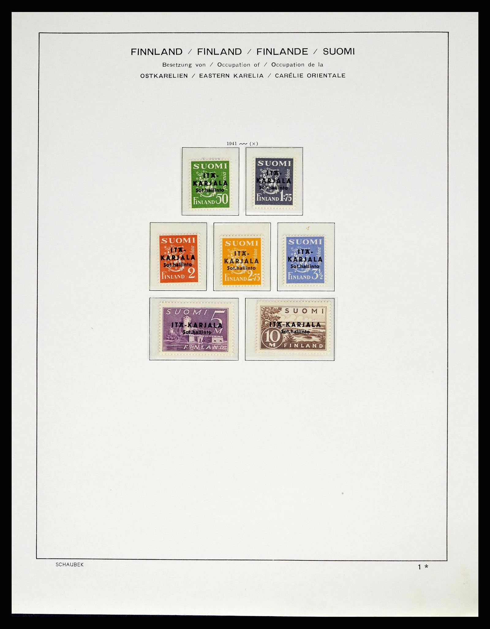 38552 0254 - Postzegelverzameling 38552 Finland 1856-2014.