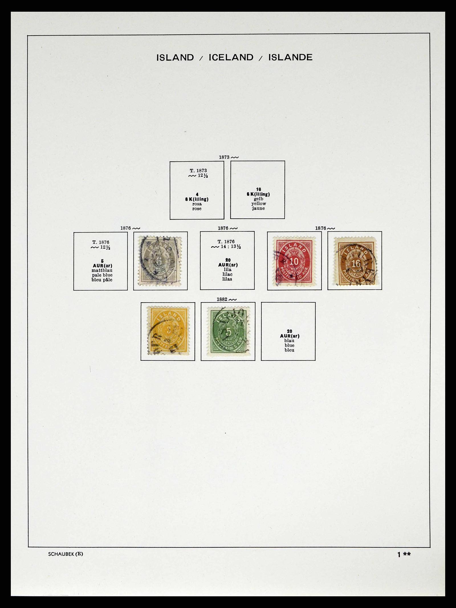38553 0002 - Postzegelverzameling 38553 IJsland 1873-2008.