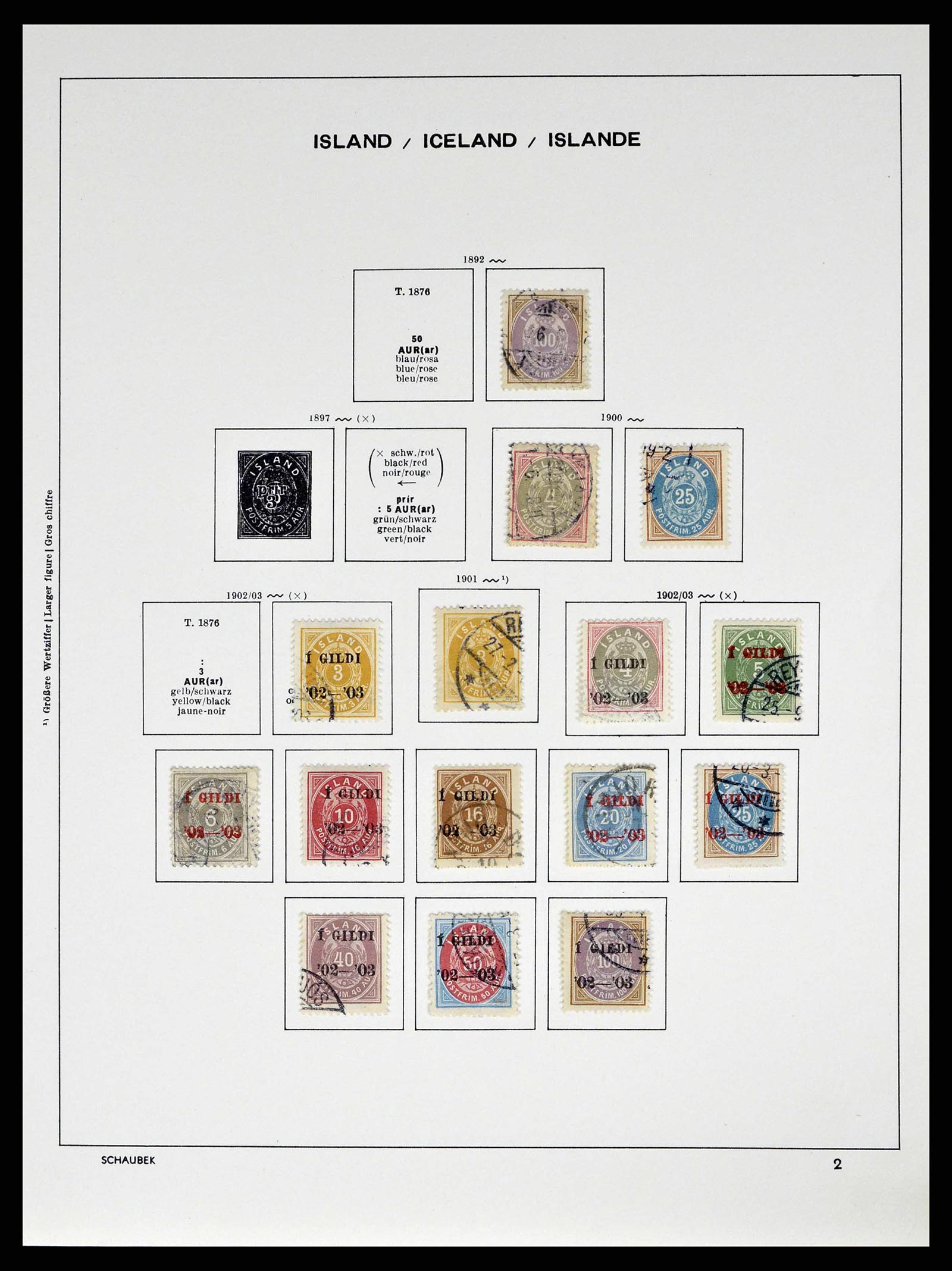 38553 0003 - Postzegelverzameling 38553 IJsland 1873-2008.