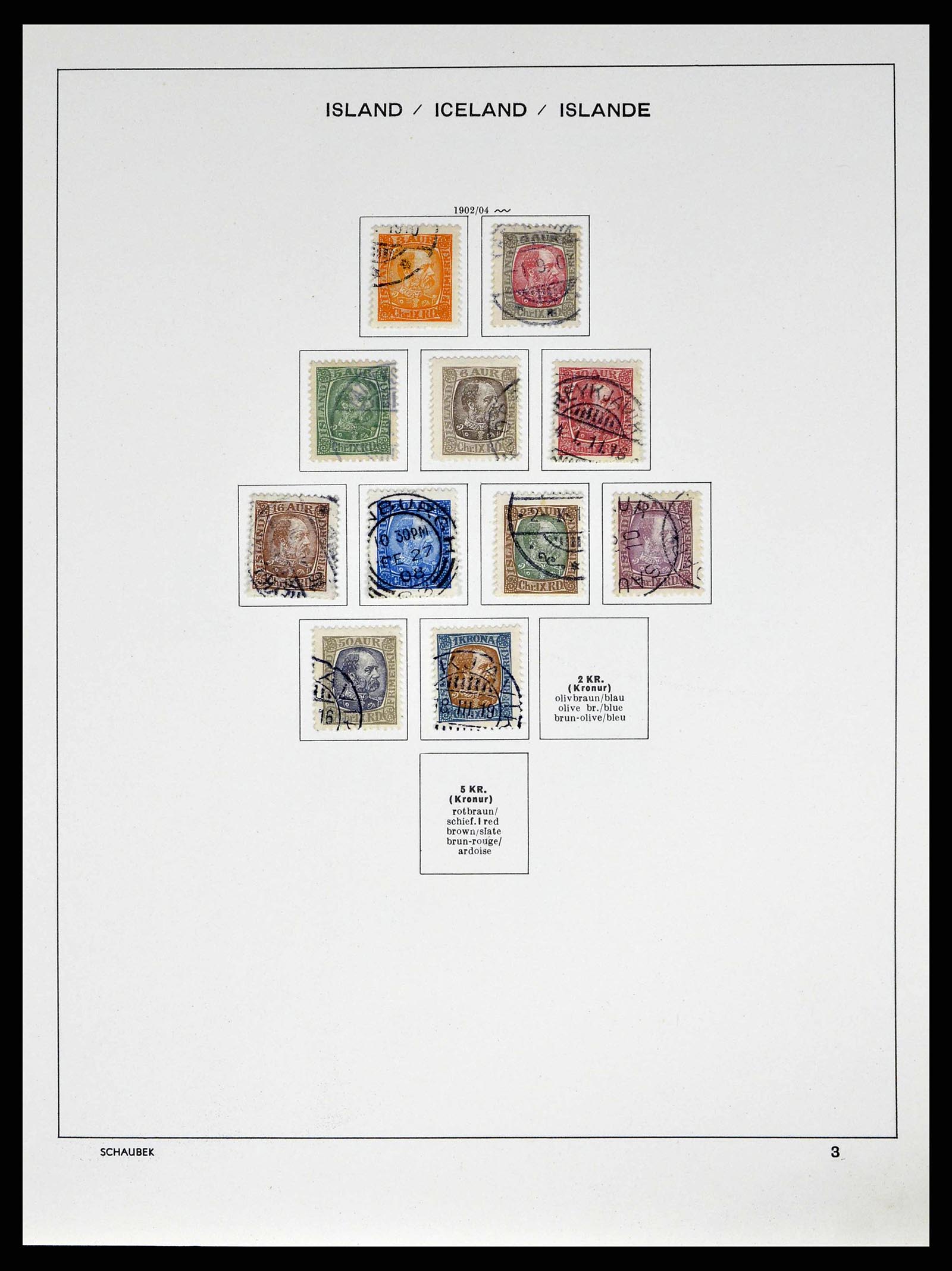 38553 0004 - Postzegelverzameling 38553 IJsland 1873-2008.