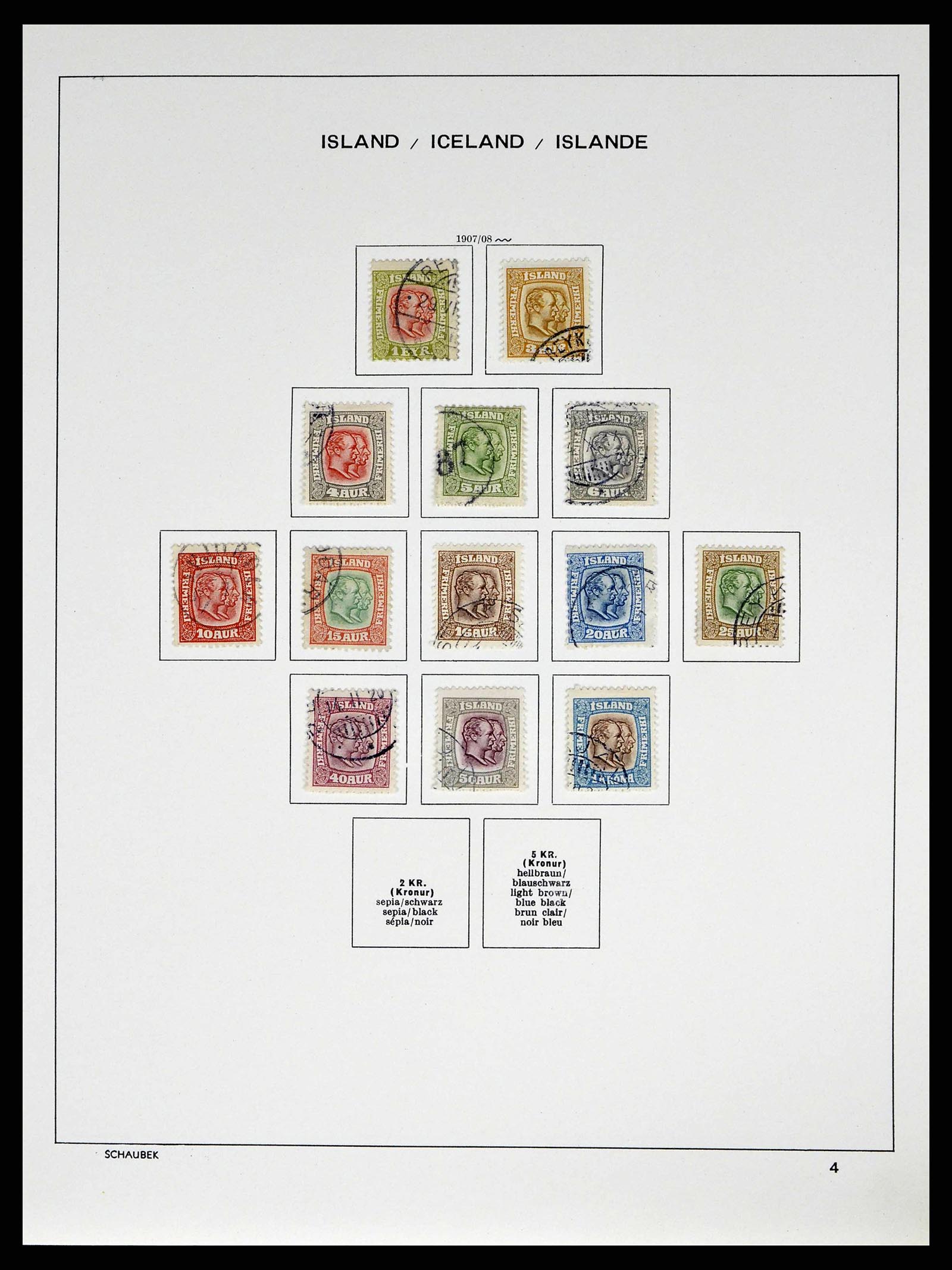 38553 0005 - Stamp collection 38553 Iceland 1873-2008.