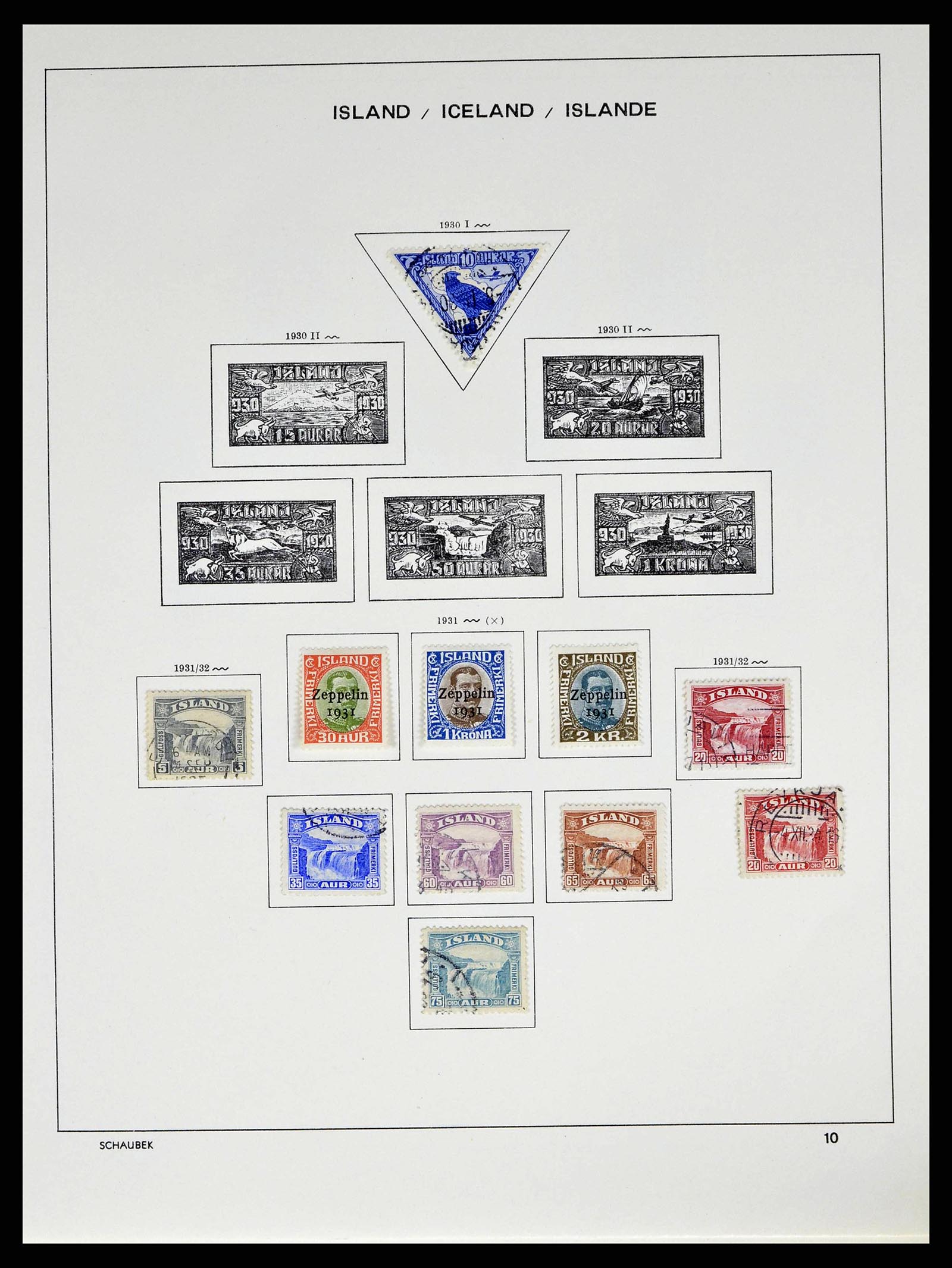 38553 0012 - Stamp collection 38553 Iceland 1873-2008.