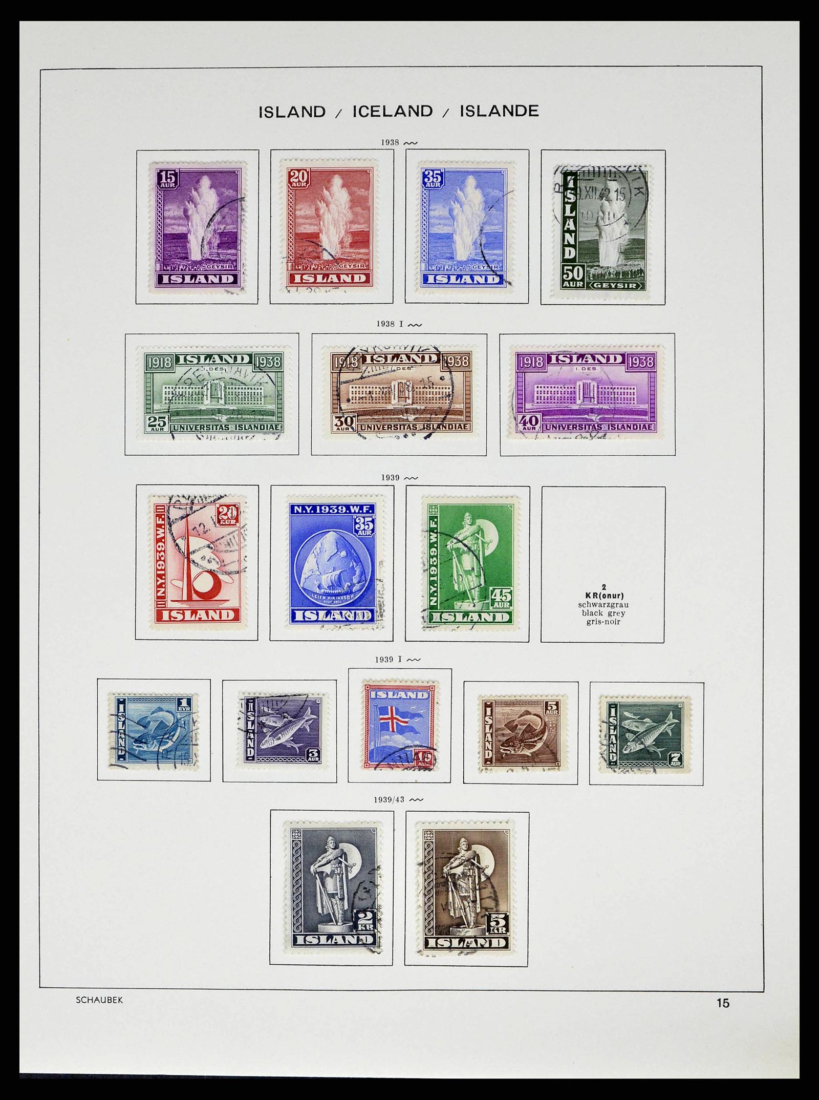 38553 0016 - Postzegelverzameling 38553 IJsland 1873-2008.