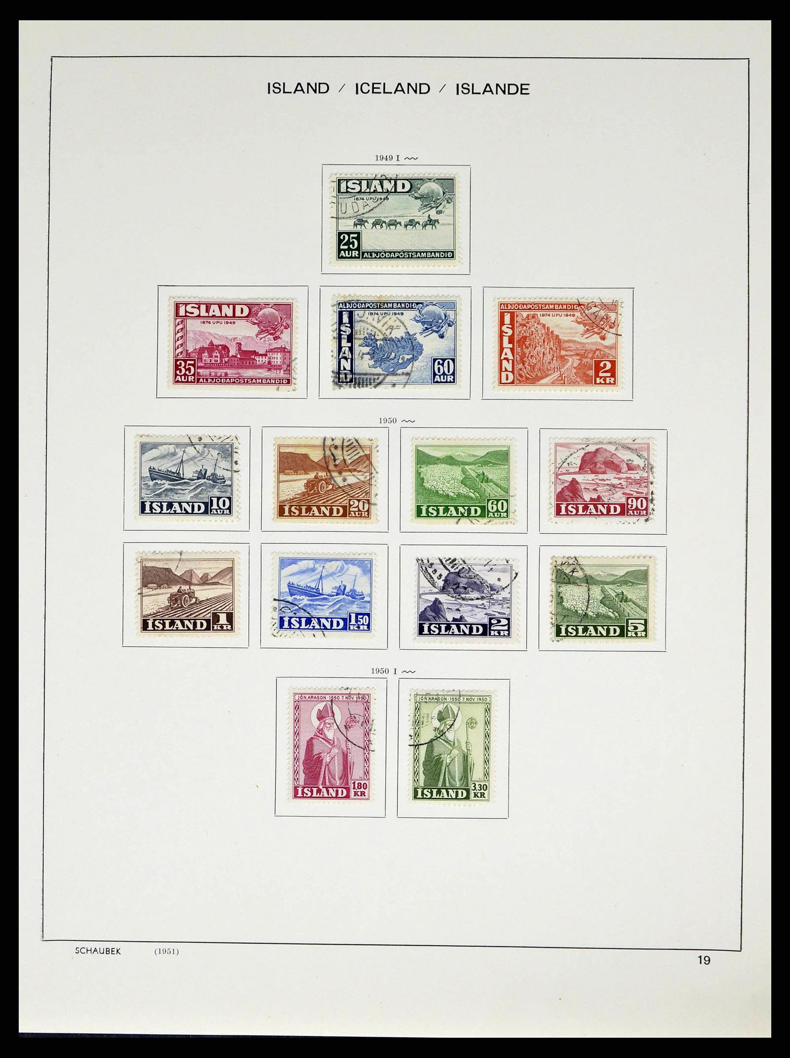 38553 0021 - Stamp collection 38553 Iceland 1873-2008.