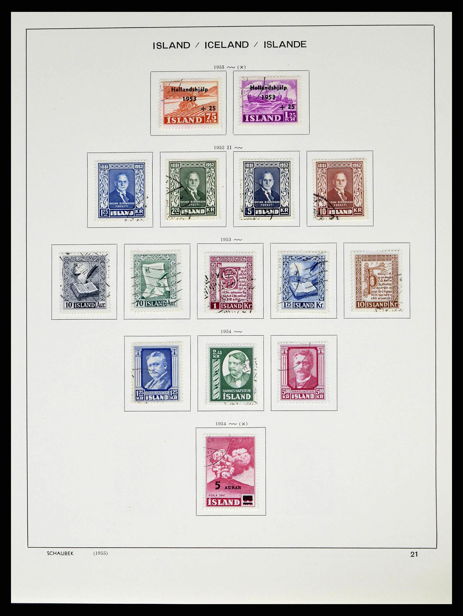 38553 0023 - Postzegelverzameling 38553 IJsland 1873-2008.