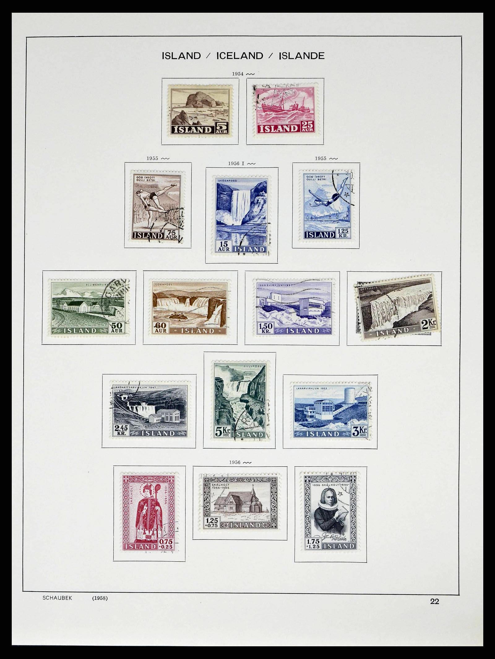 38553 0024 - Stamp collection 38553 Iceland 1873-2008.