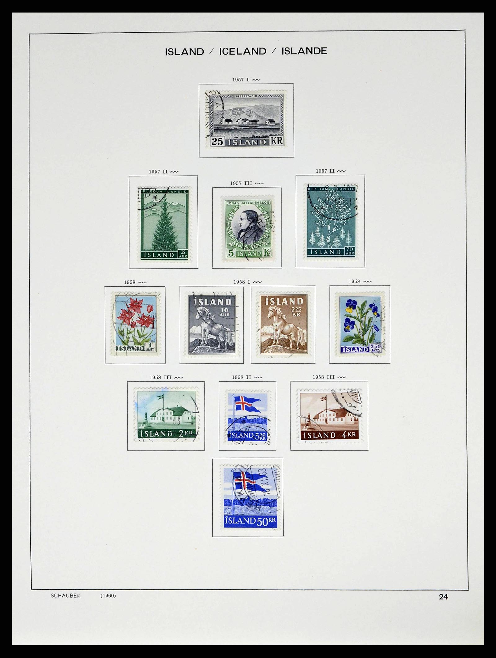 38553 0026 - Stamp collection 38553 Iceland 1873-2008.