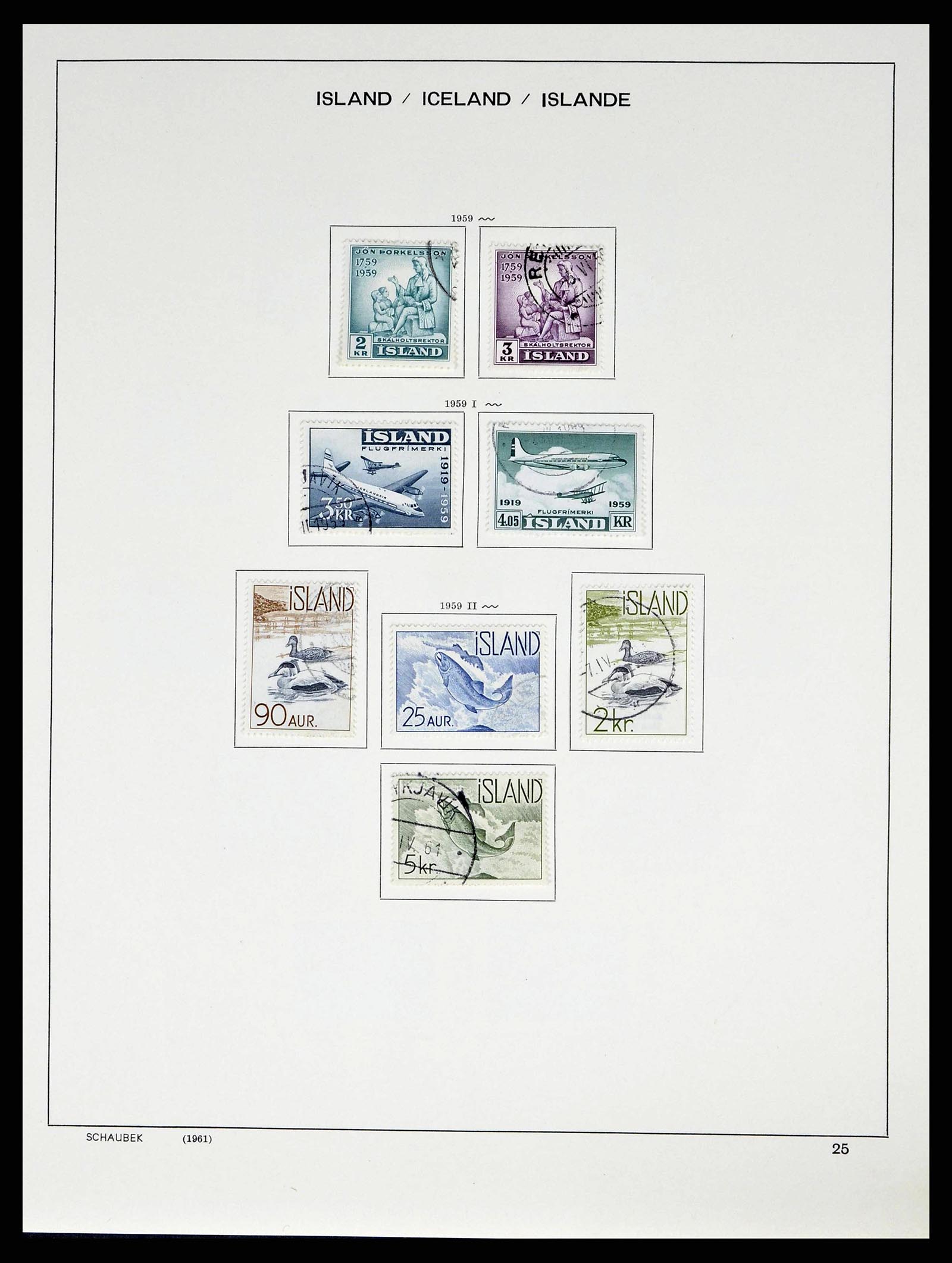 38553 0027 - Postzegelverzameling 38553 IJsland 1873-2008.