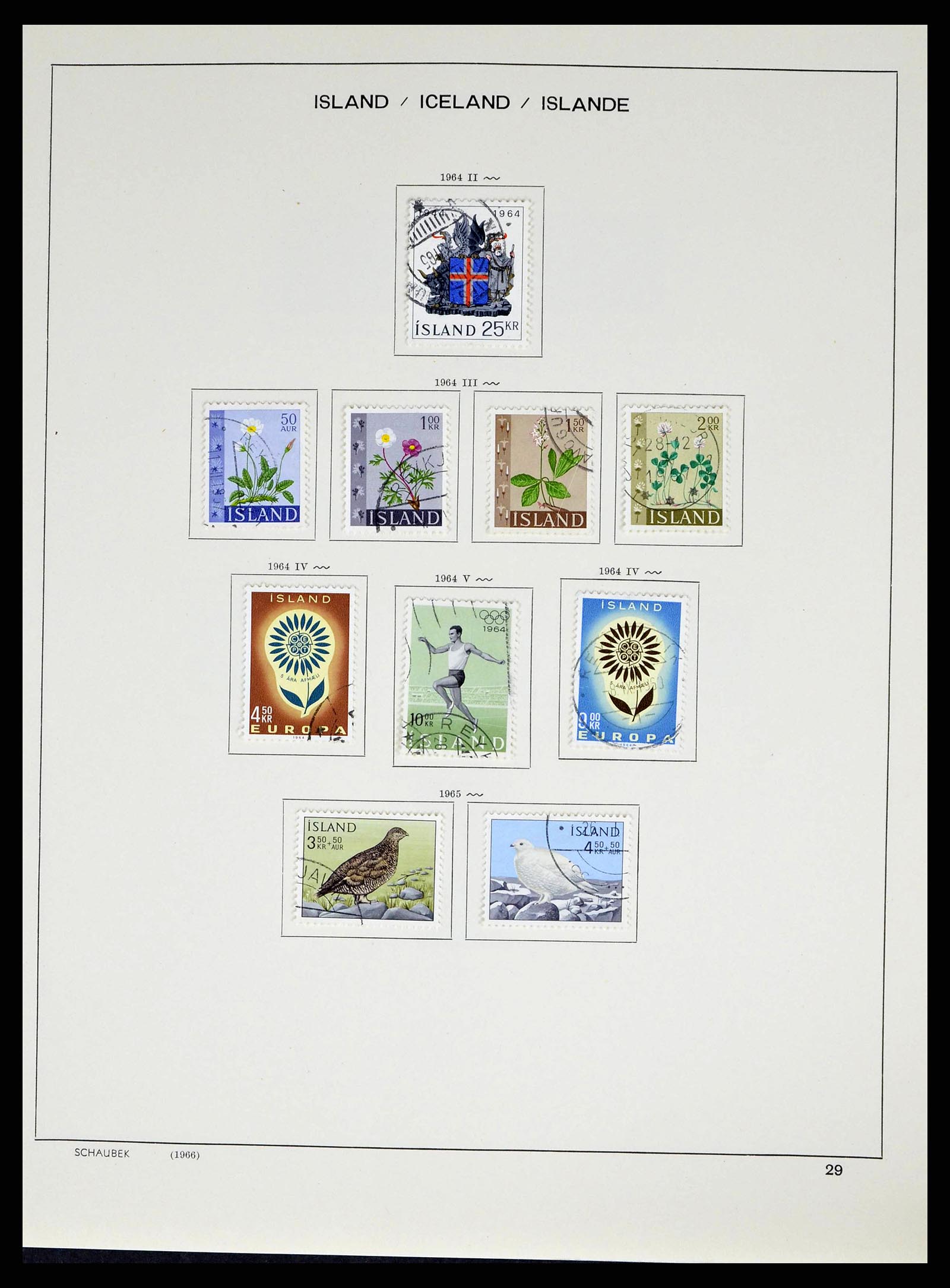 38553 0031 - Stamp collection 38553 Iceland 1873-2008.