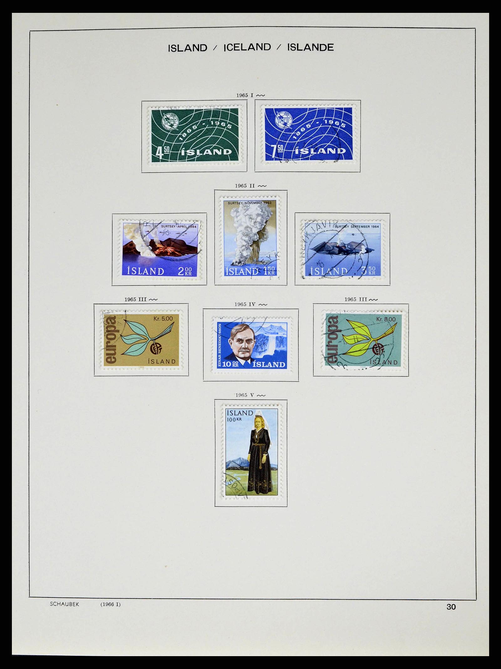 38553 0032 - Stamp collection 38553 Iceland 1873-2008.