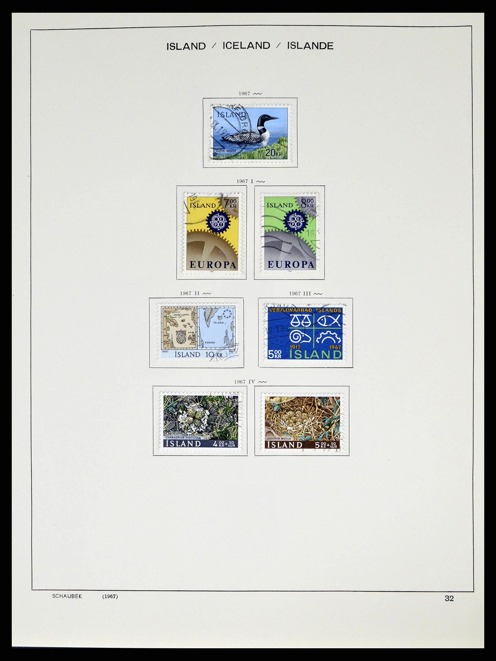 38553 0034 - Postzegelverzameling 38553 IJsland 1873-2008.