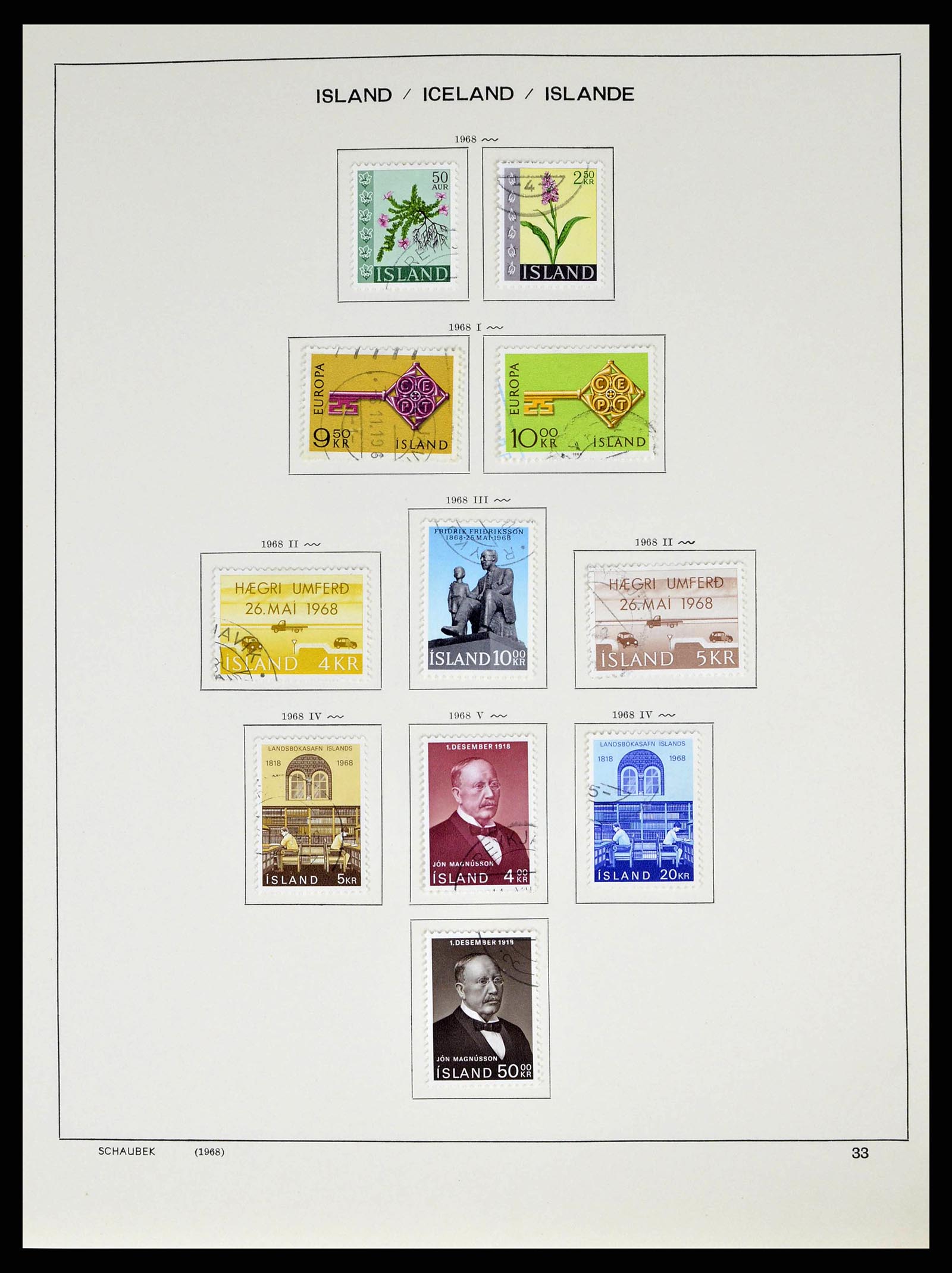 38553 0035 - Postzegelverzameling 38553 IJsland 1873-2008.