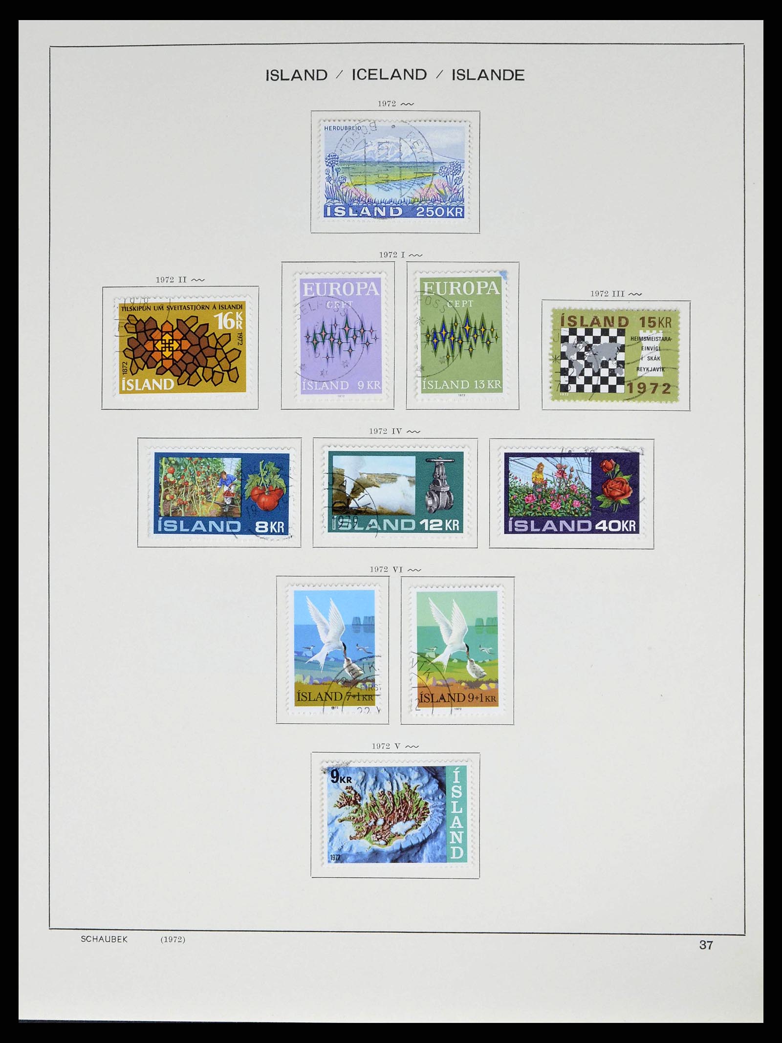 38553 0039 - Stamp collection 38553 Iceland 1873-2008.