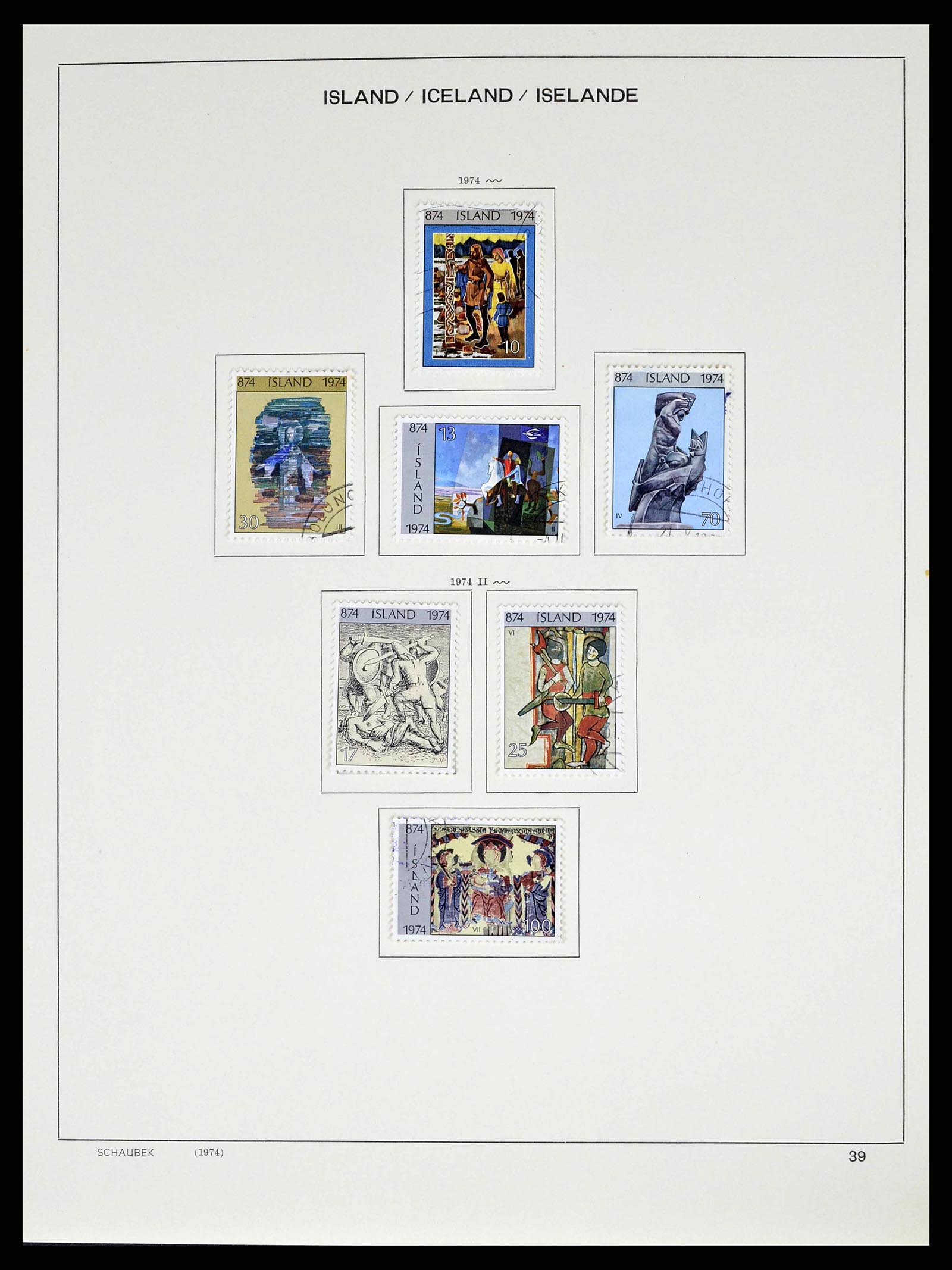 38553 0041 - Postzegelverzameling 38553 IJsland 1873-2008.