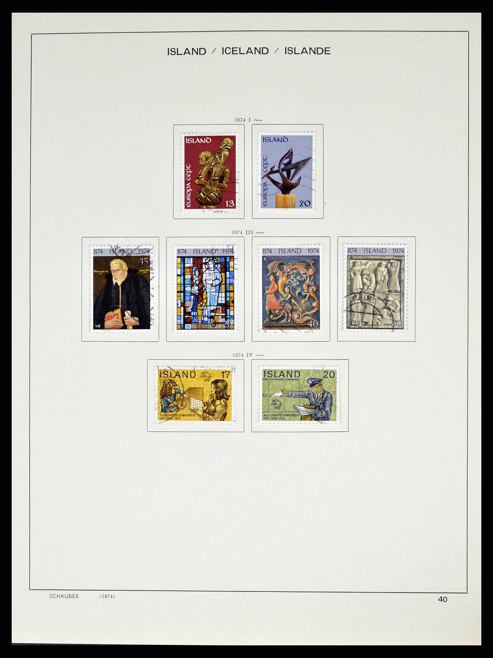 38553 0042 - Stamp collection 38553 Iceland 1873-2008.
