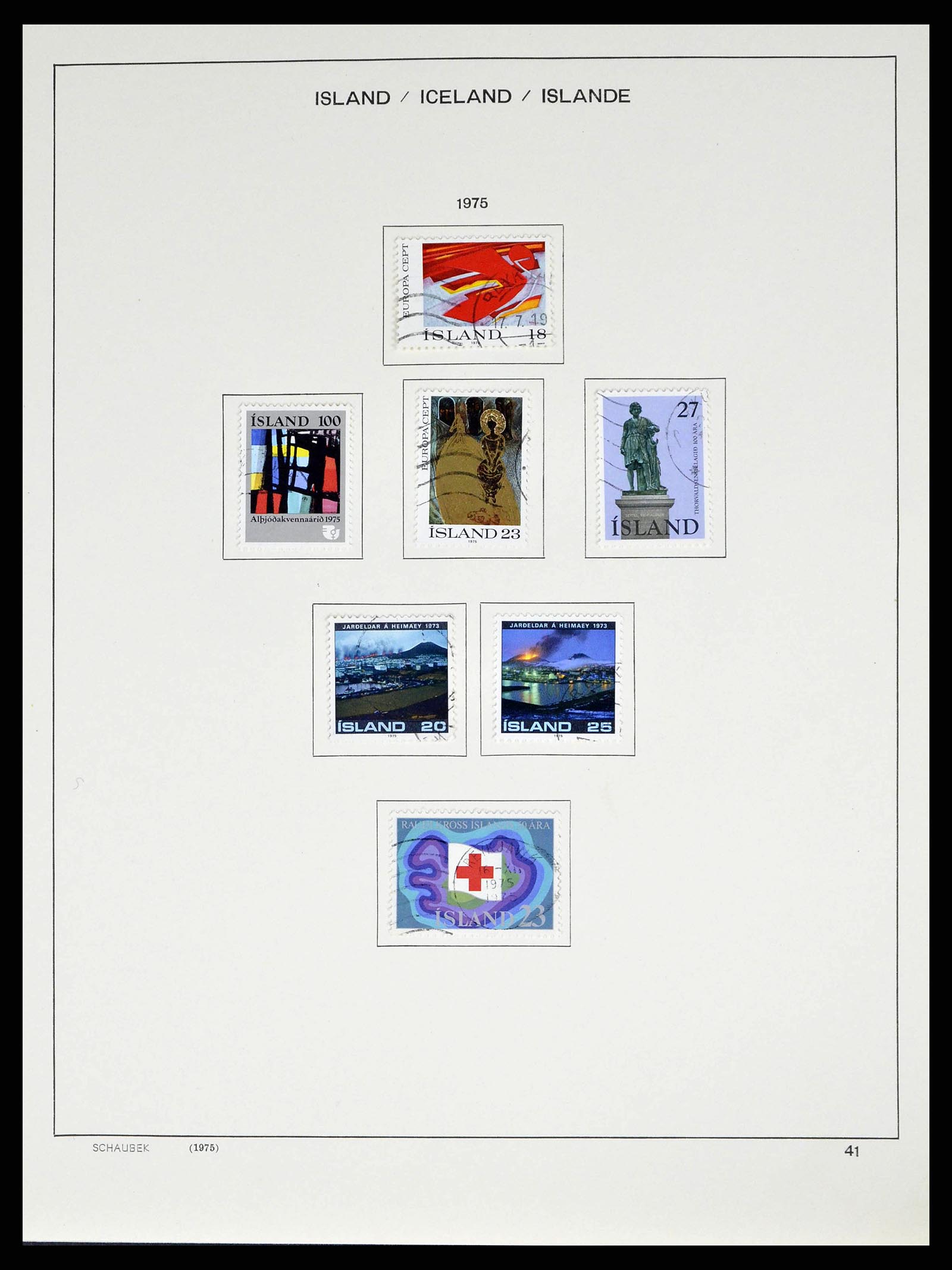 38553 0043 - Postzegelverzameling 38553 IJsland 1873-2008.