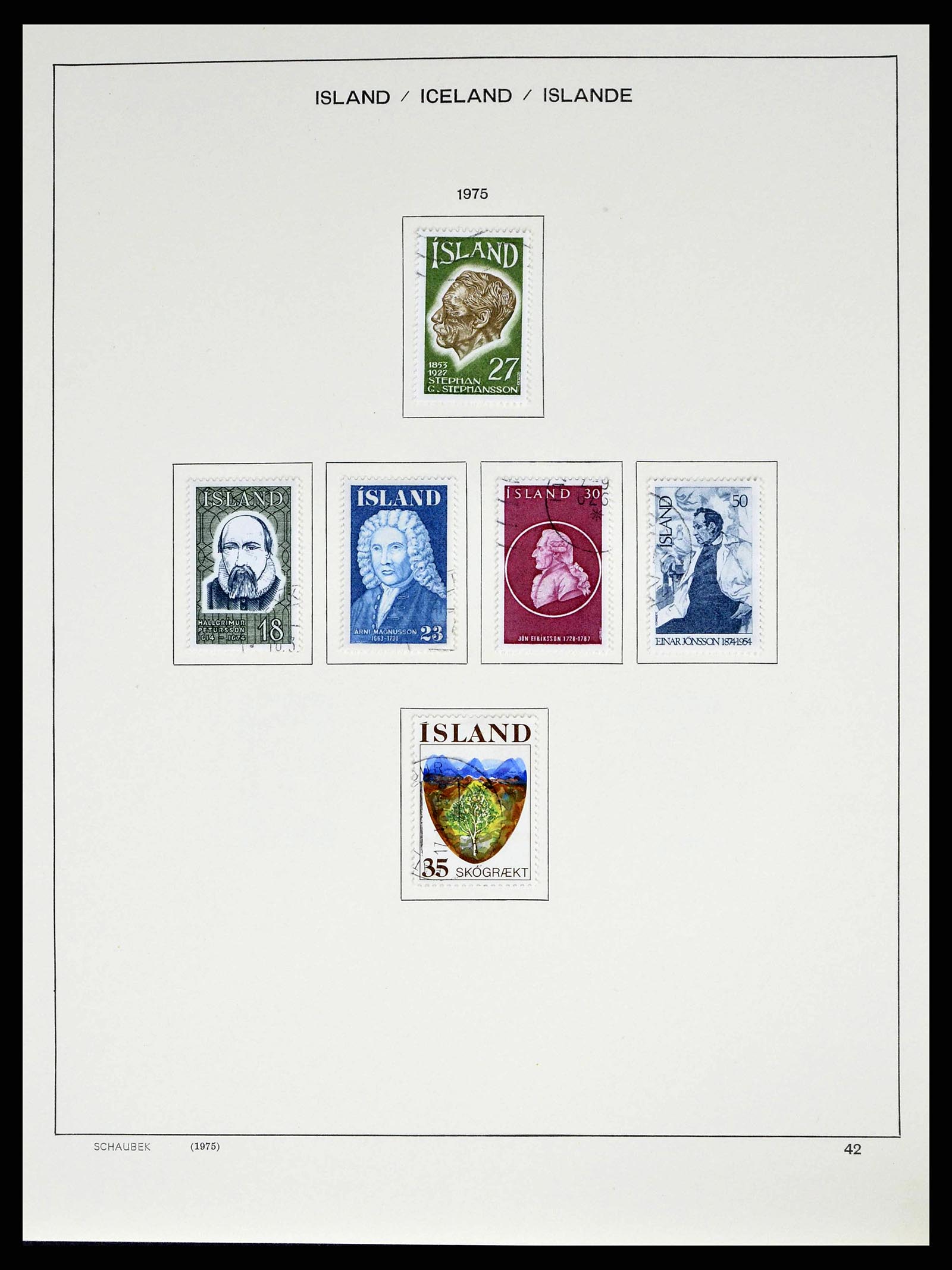 38553 0044 - Stamp collection 38553 Iceland 1873-2008.