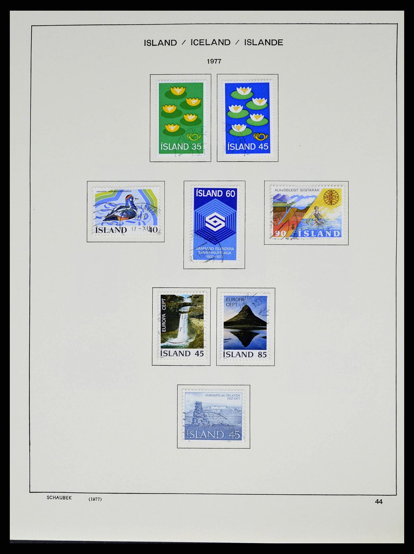 38553 0046 - Stamp collection 38553 Iceland 1873-2008.