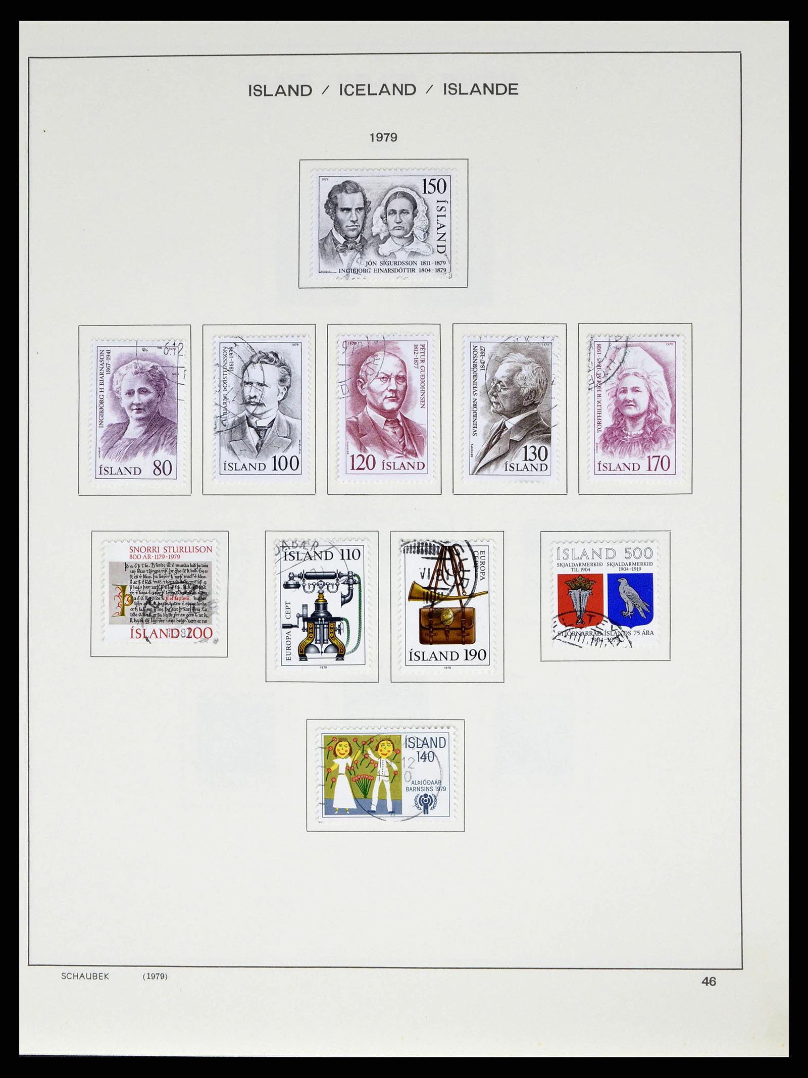 38553 0048 - Postzegelverzameling 38553 IJsland 1873-2008.