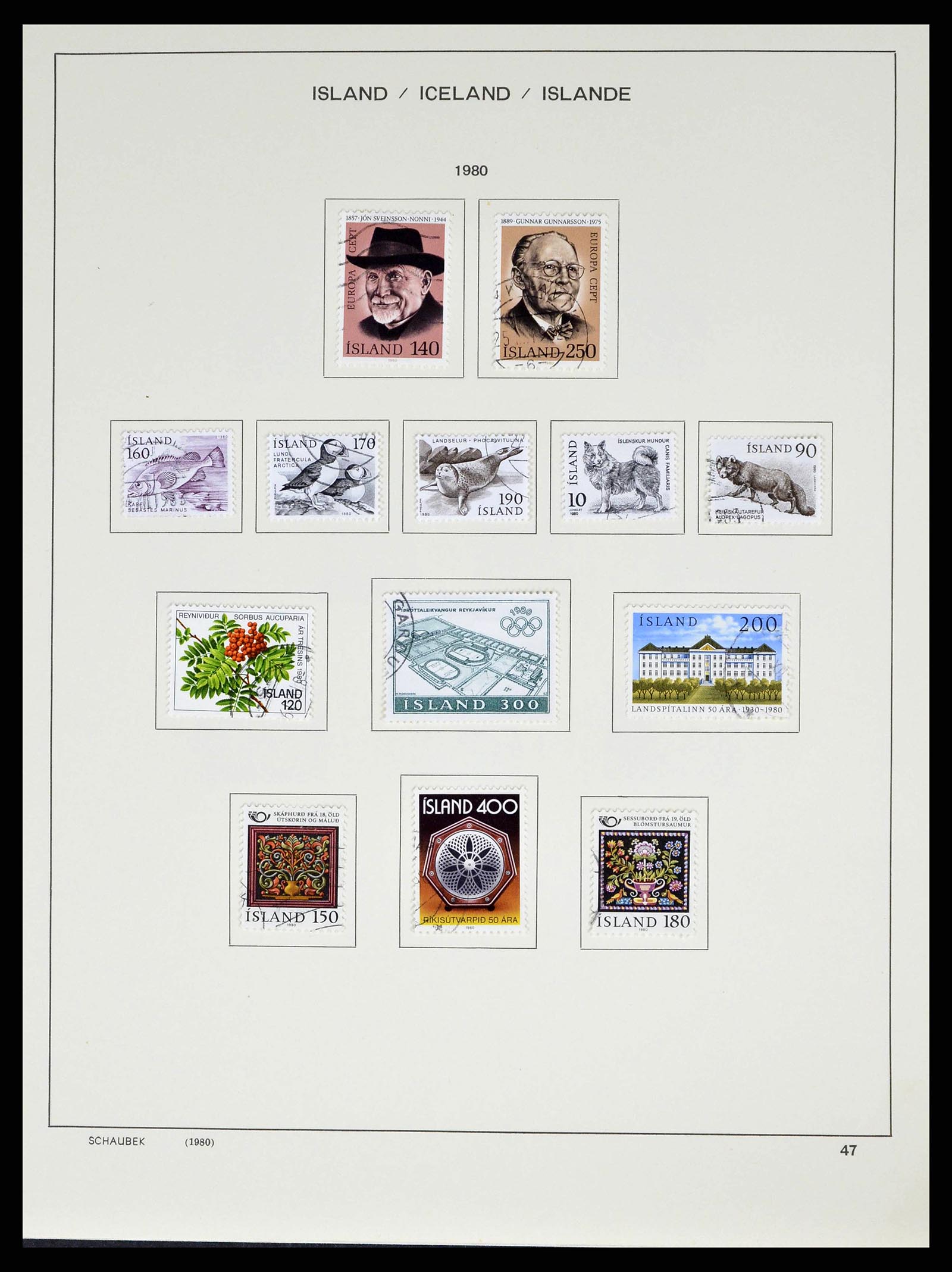 38553 0049 - Stamp collection 38553 Iceland 1873-2008.