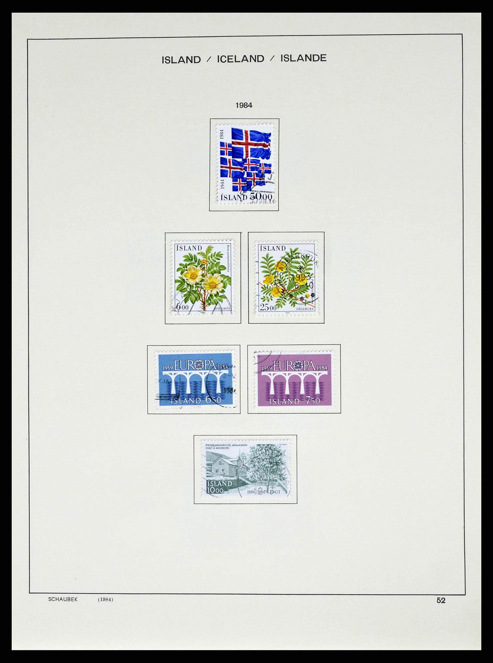 38553 0054 - Stamp collection 38553 Iceland 1873-2008.