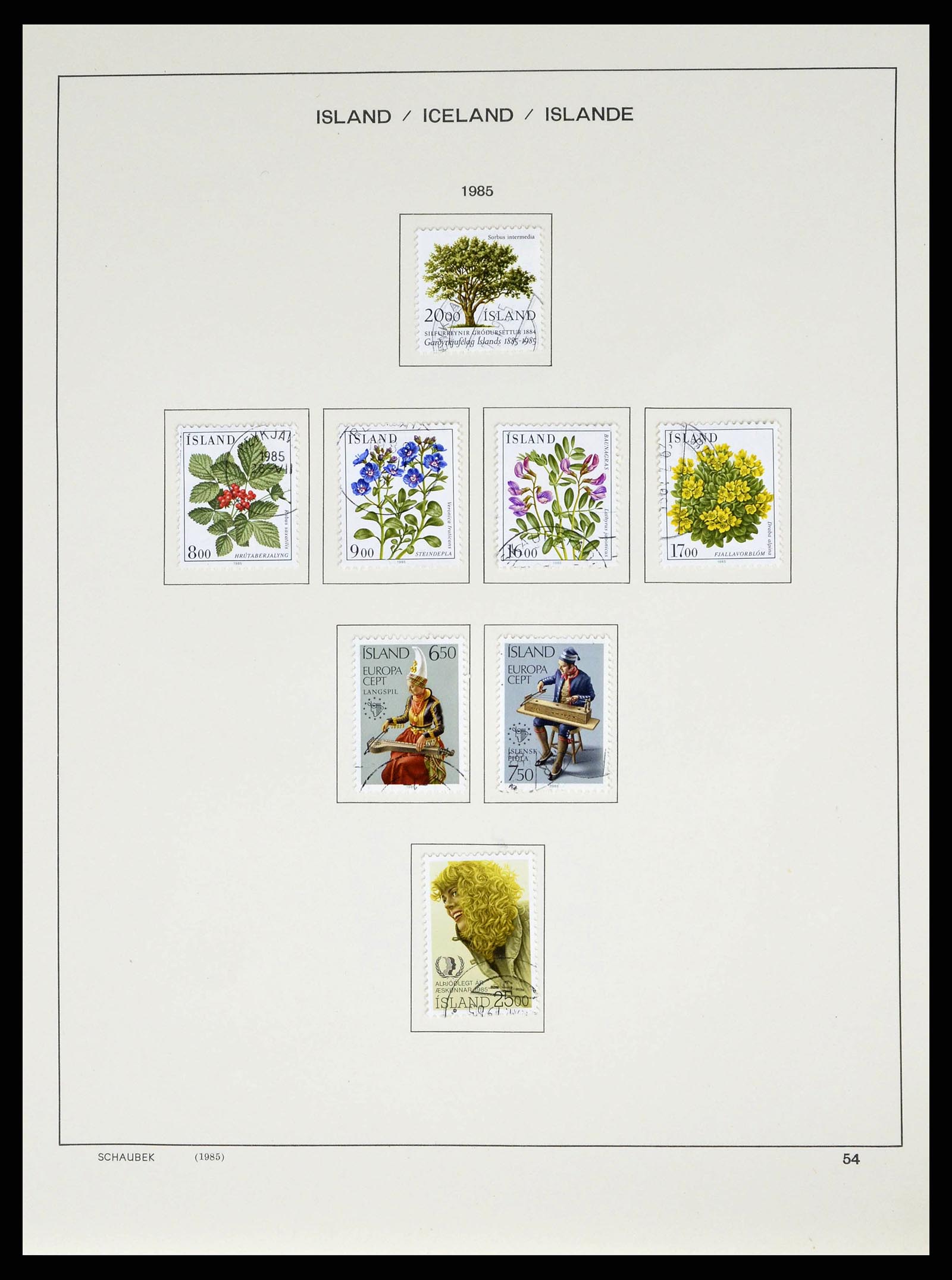 38553 0056 - Postzegelverzameling 38553 IJsland 1873-2008.