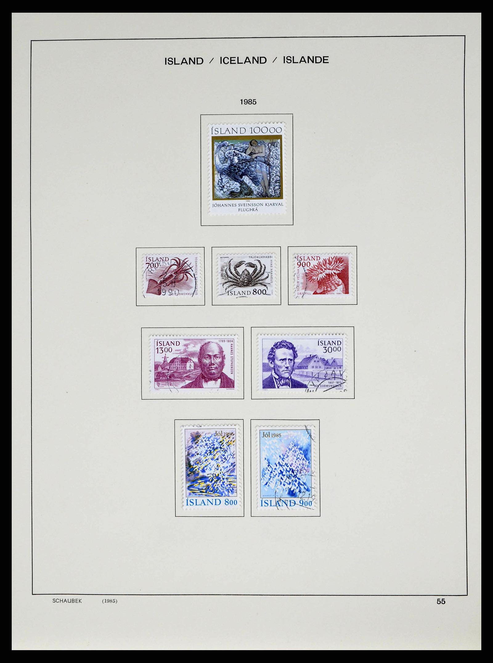 38553 0057 - Postzegelverzameling 38553 IJsland 1873-2008.