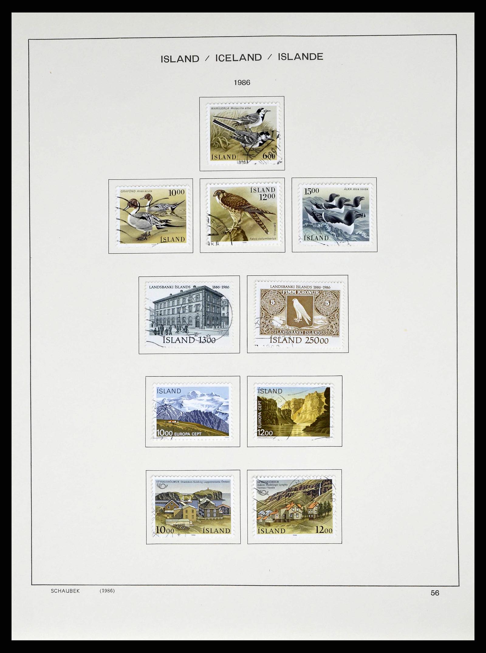 38553 0058 - Stamp collection 38553 Iceland 1873-2008.