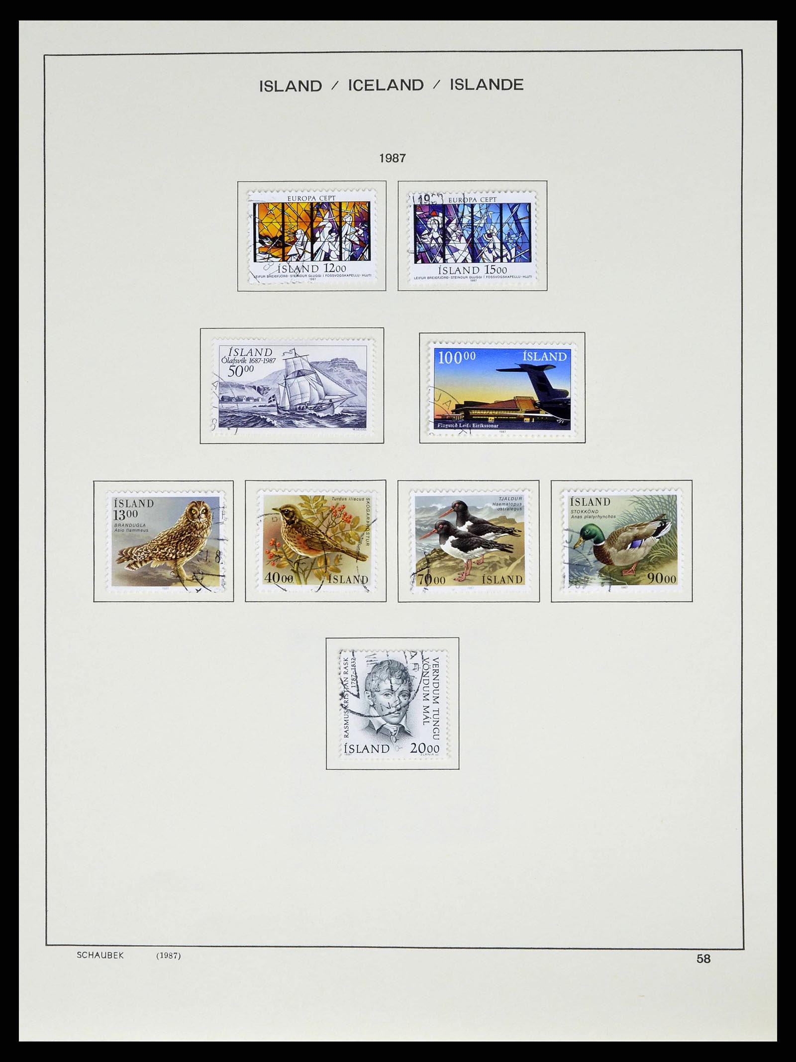 38553 0060 - Stamp collection 38553 Iceland 1873-2008.