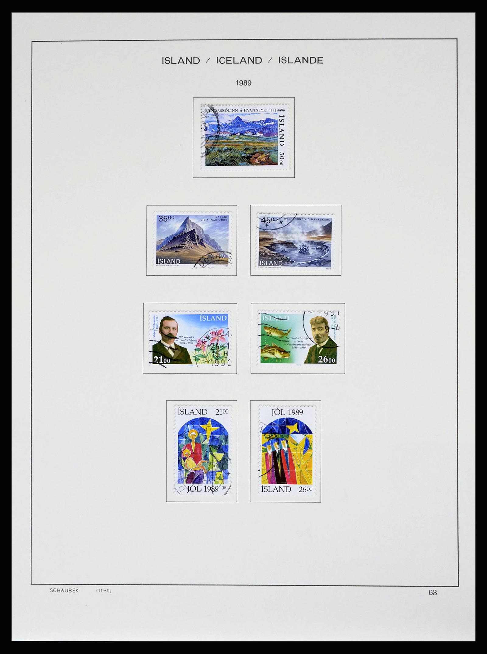 38553 0065 - Stamp collection 38553 Iceland 1873-2008.